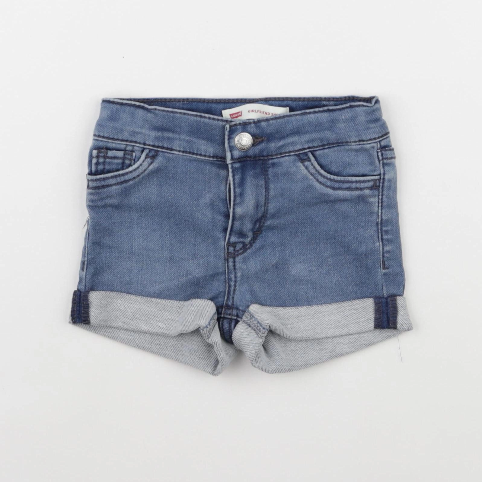 Levi's - short bleu - 9/12 mois