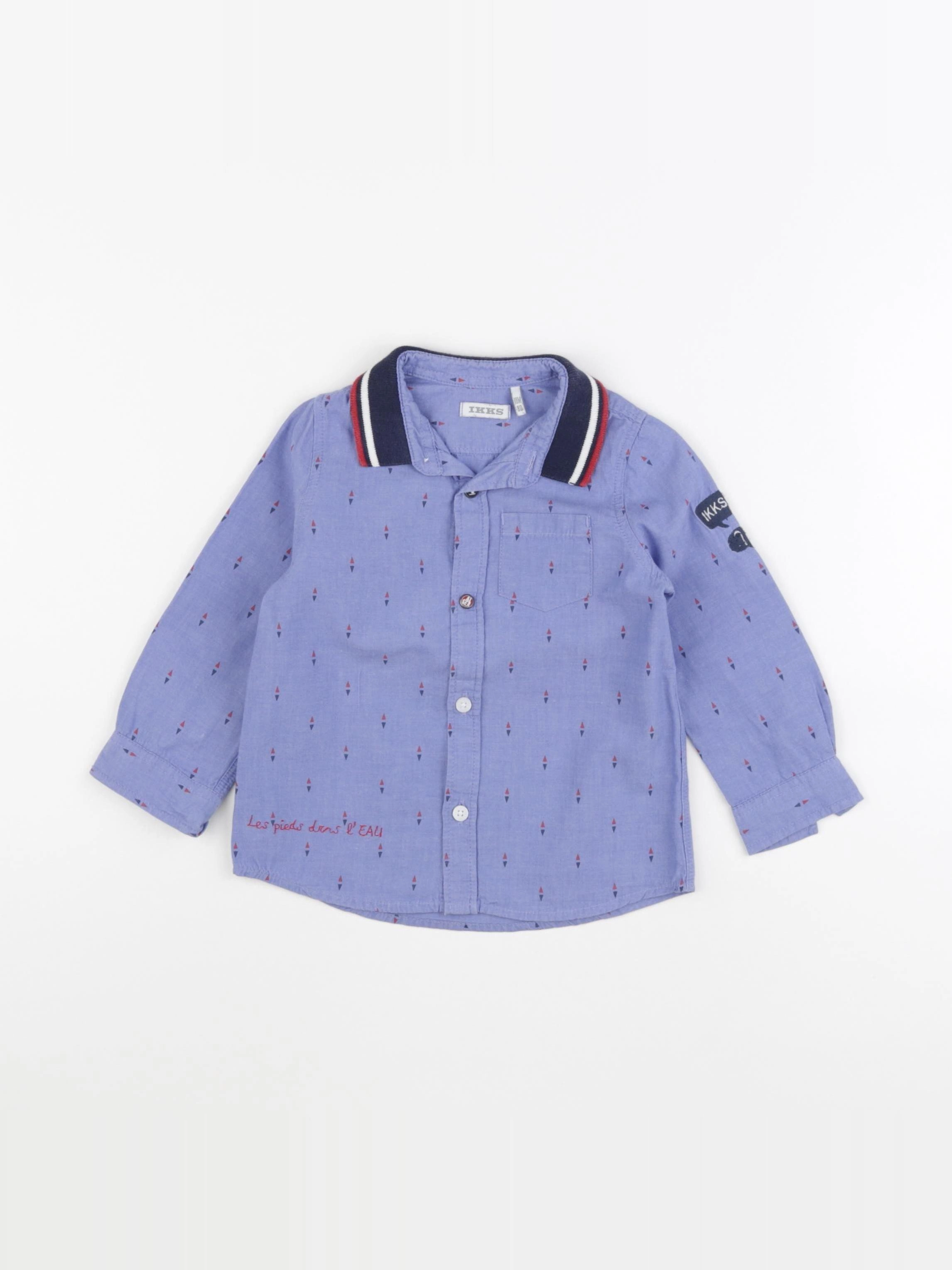 IKKS - chemise bleu - 18 mois