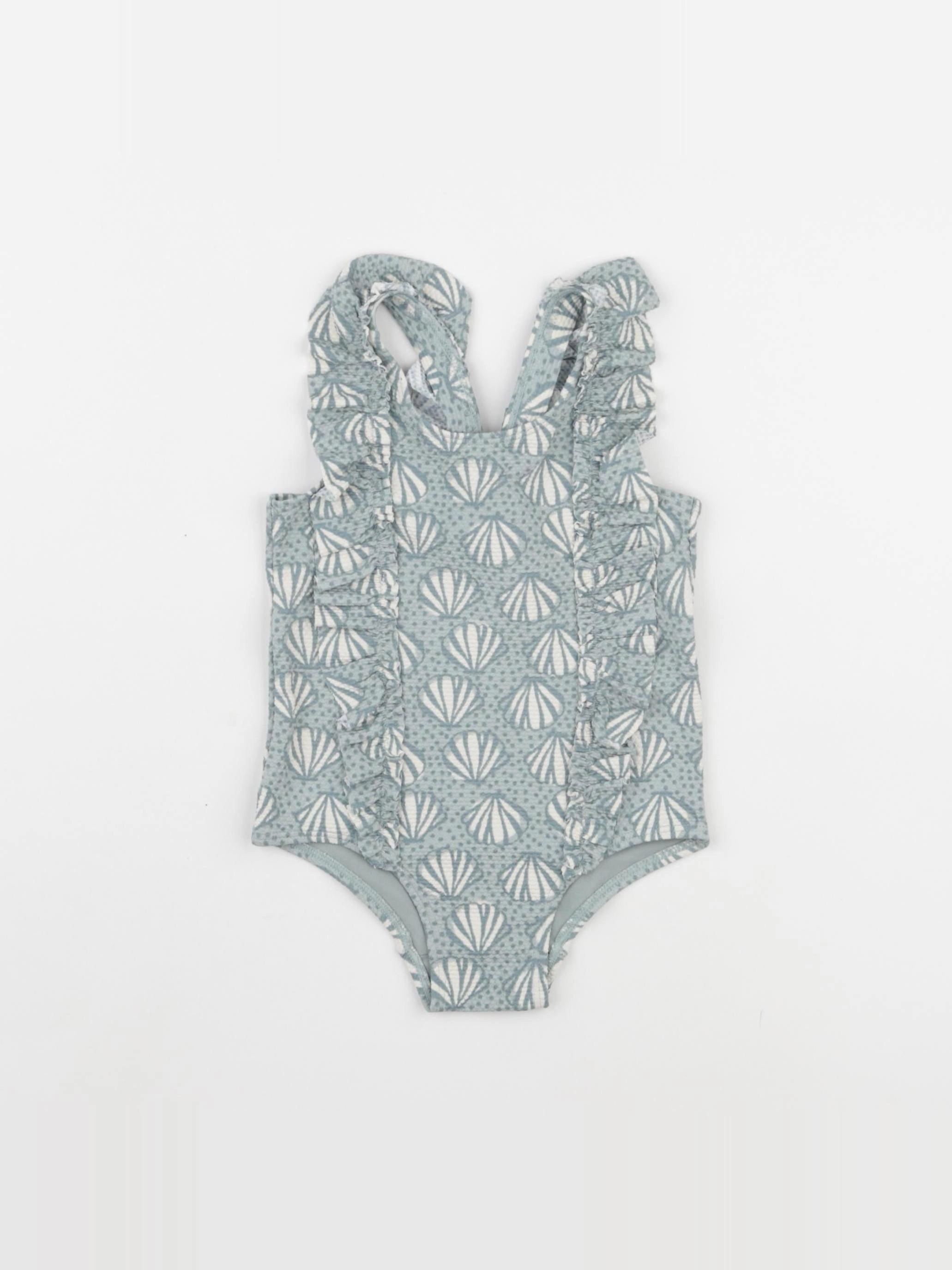 H&M - maillot de bain vert - 9/12 mois