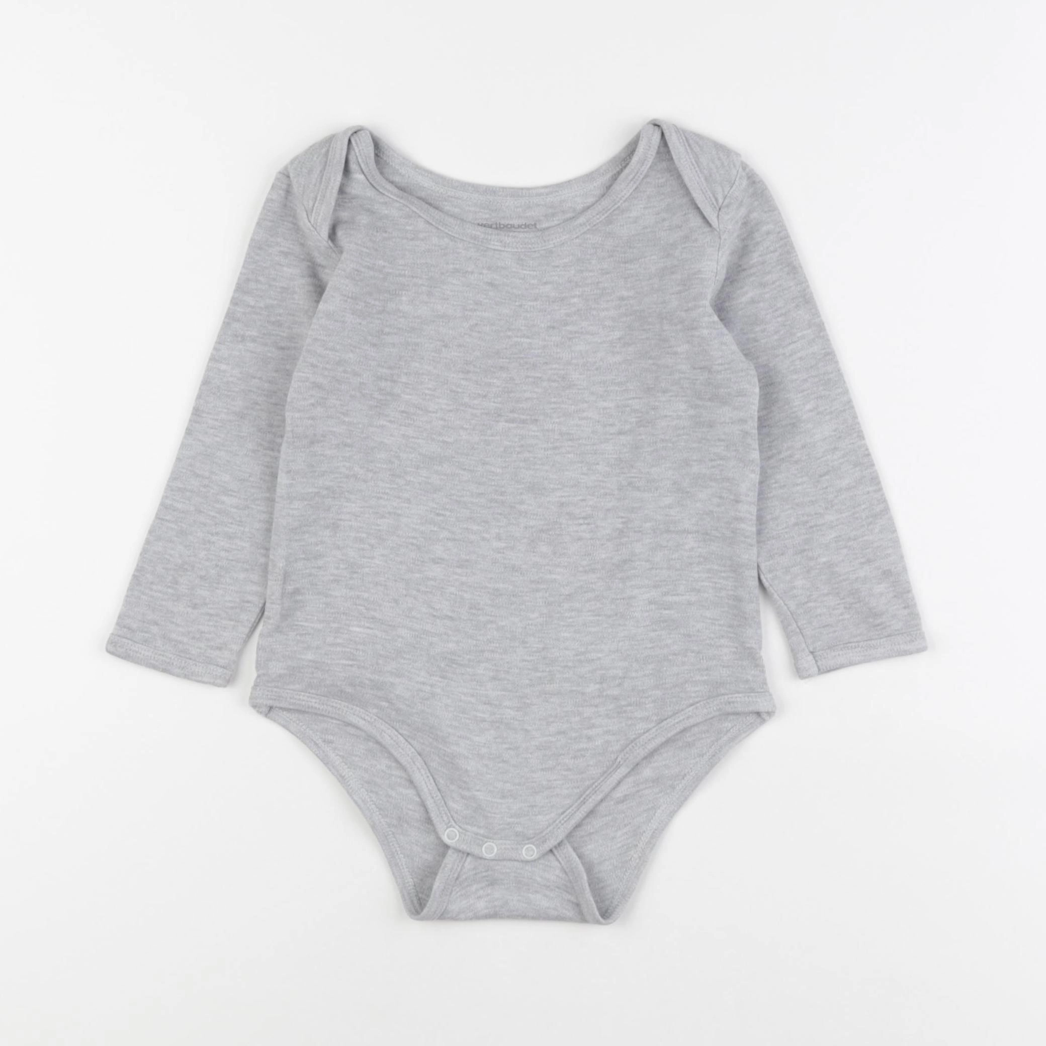 Vertbaudet - body gris - 24 mois