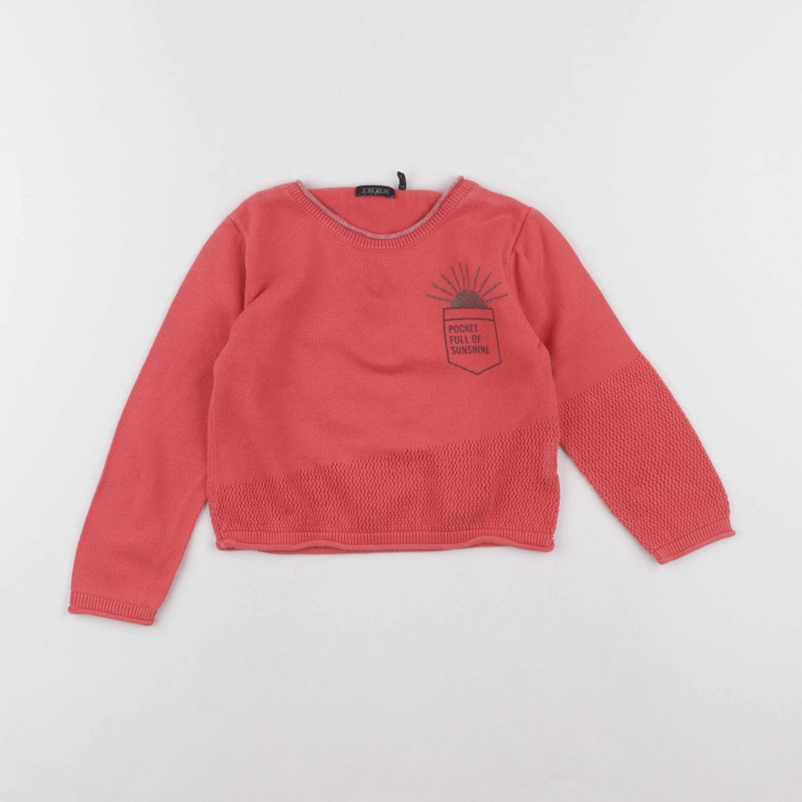 IKKS - pull rose - 4 ans