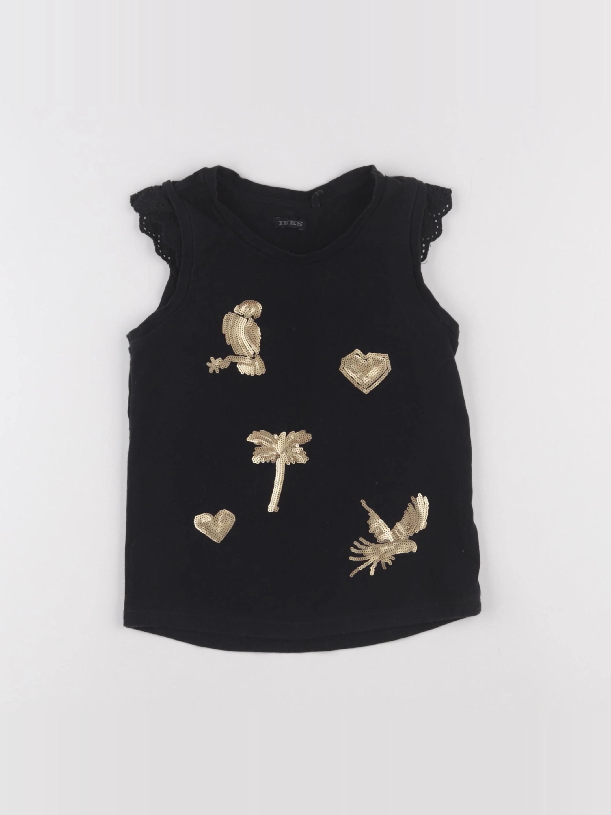 IKKS - tee-shirt noir - 8 ans