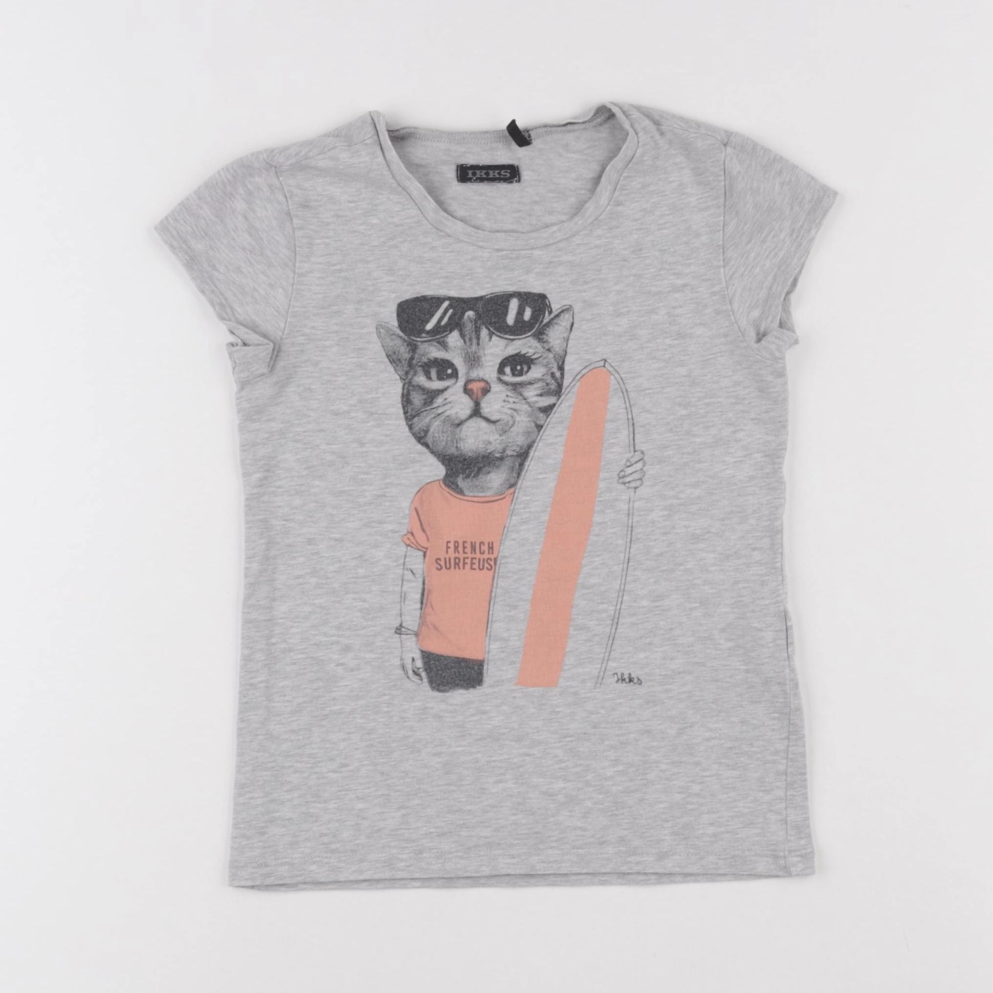 IKKS - tee-shirt gris - 6 ans