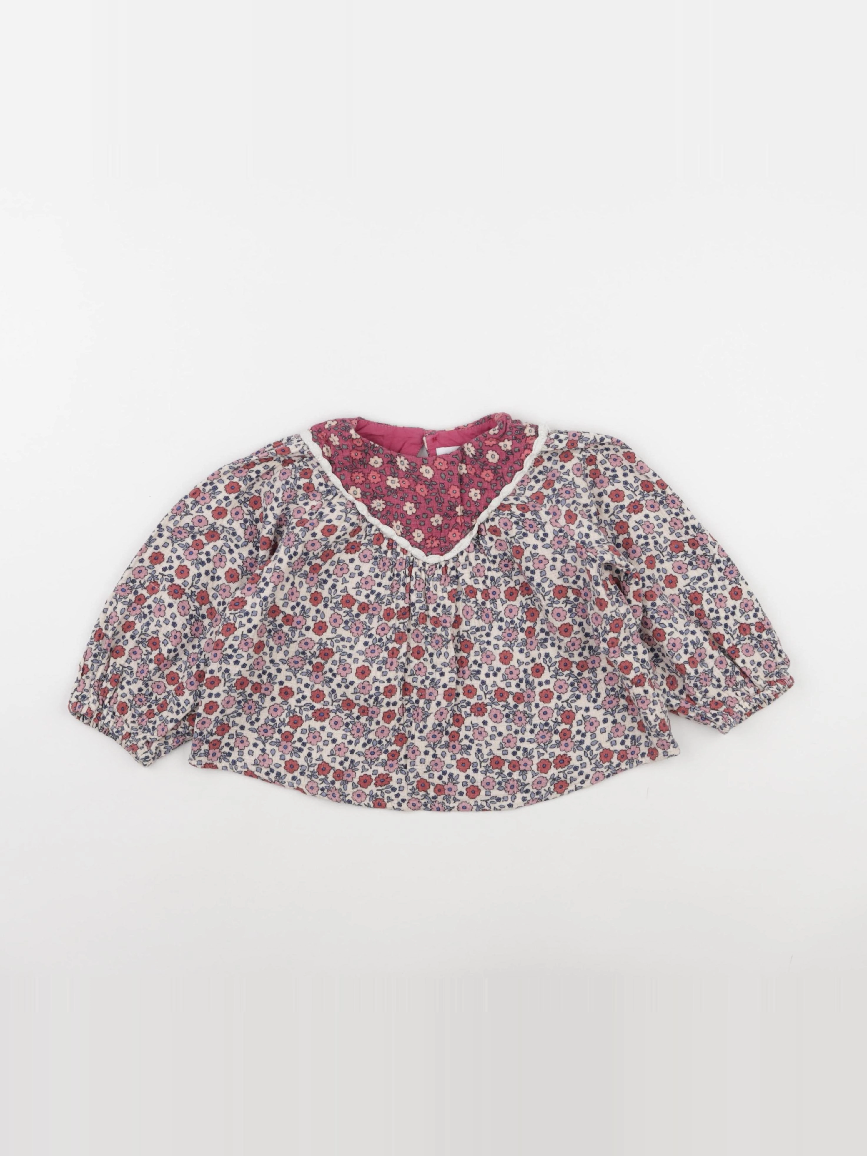 Zara - blouse rose - 2/3 ans