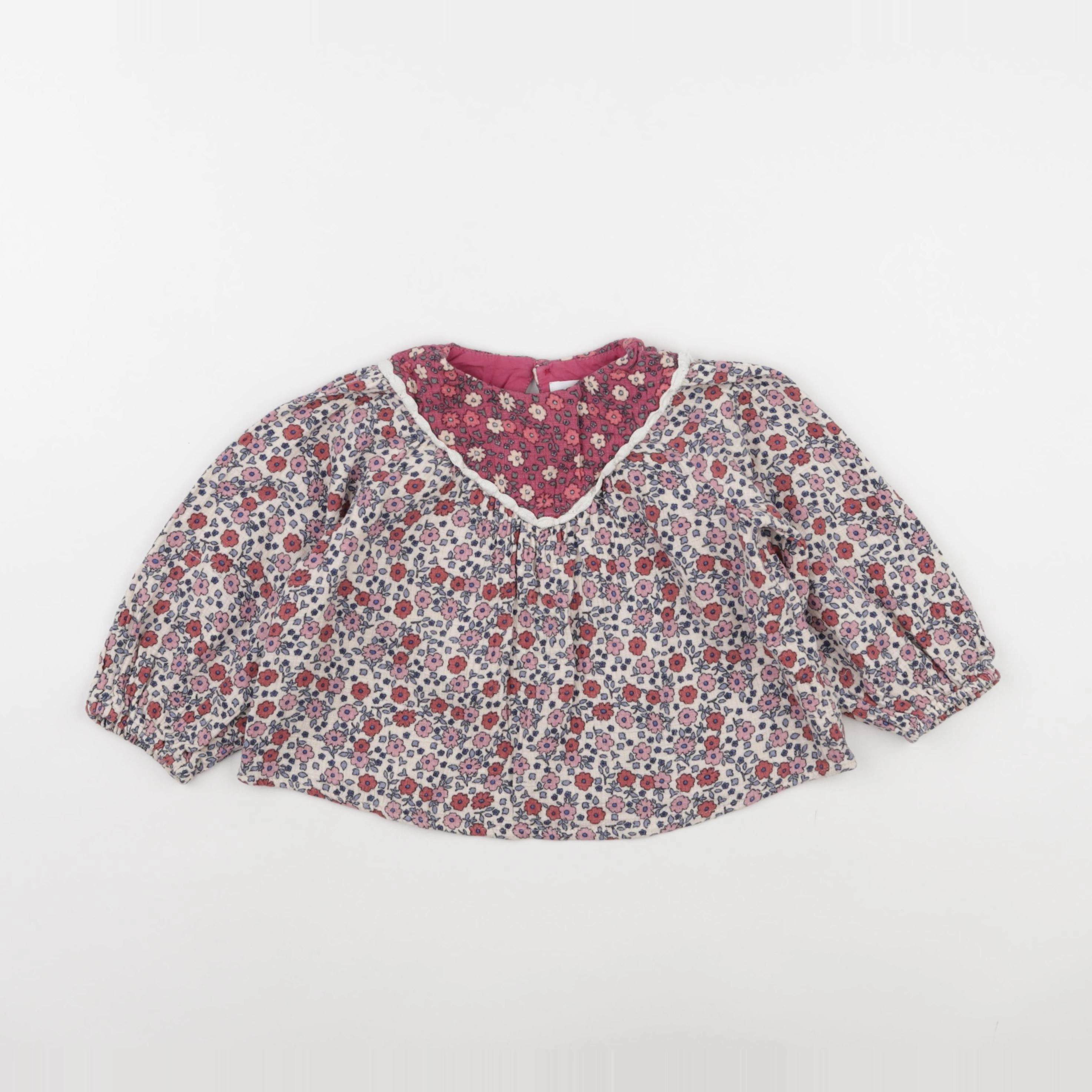 Zara - blouse rose - 2/3 ans