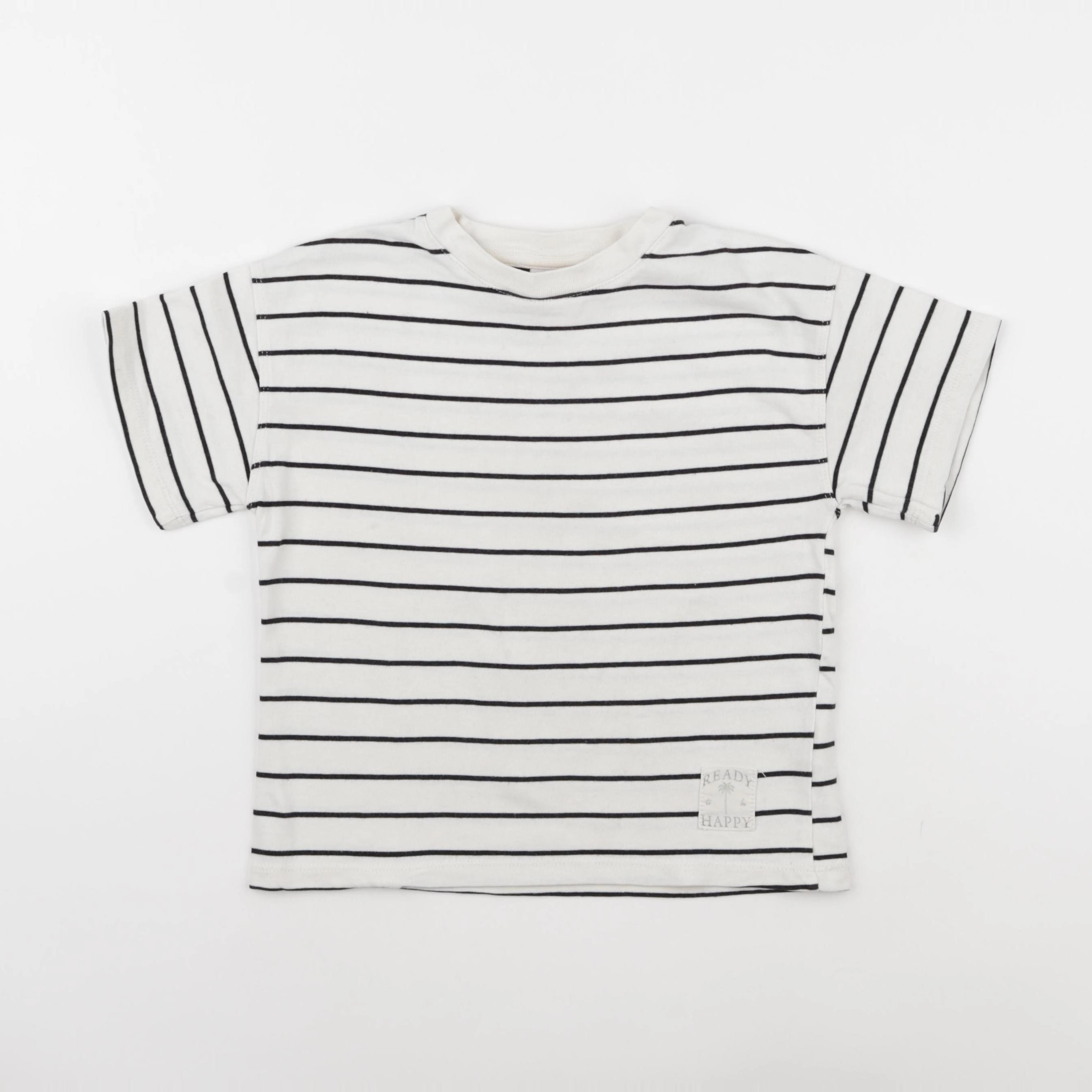Zara - tee-shirt blanc, bleu - 6 ans