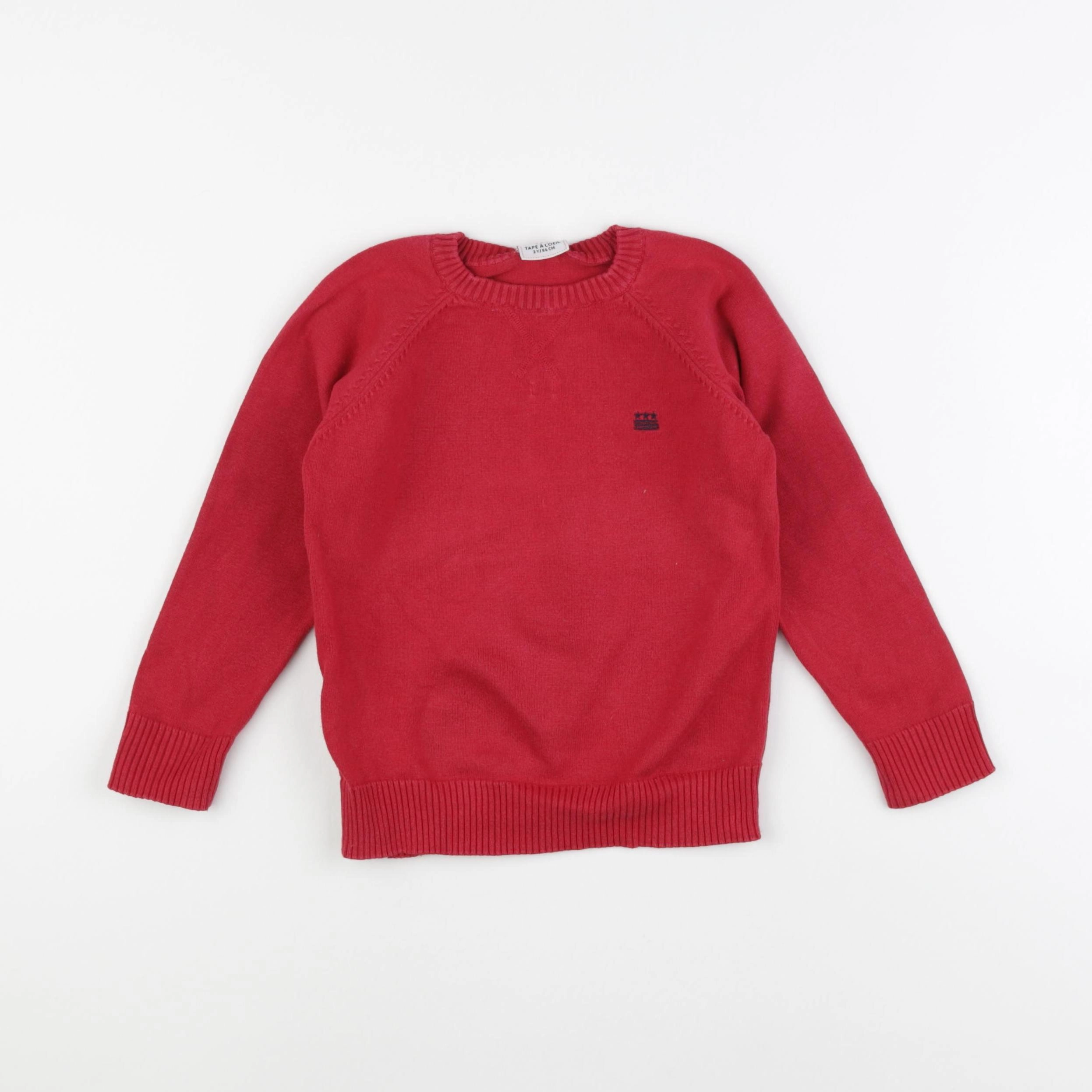 Tape à l'oeil - pull rouge - 2 ans