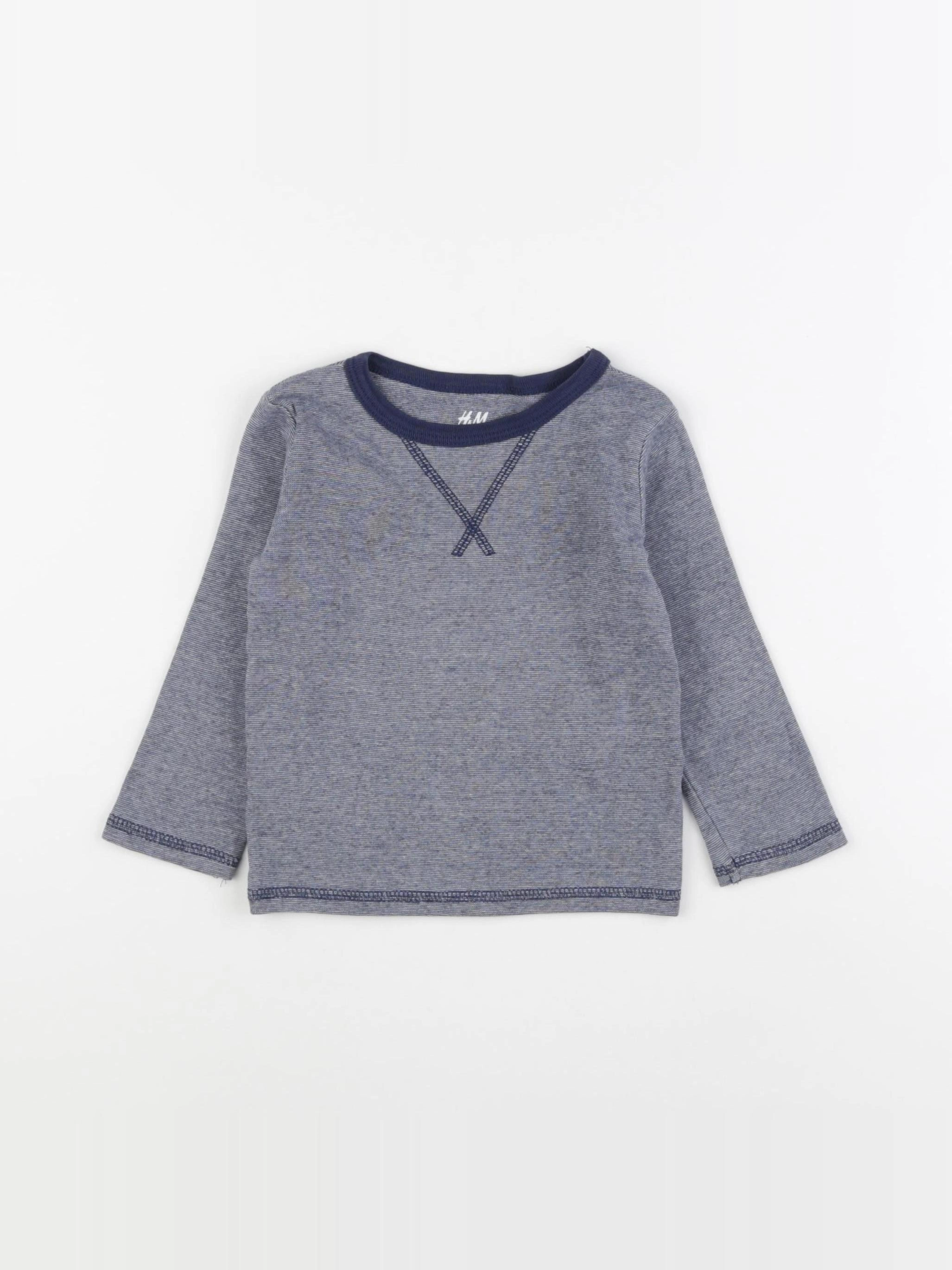 H&M - maillot de corps bleu - 18/24 mois