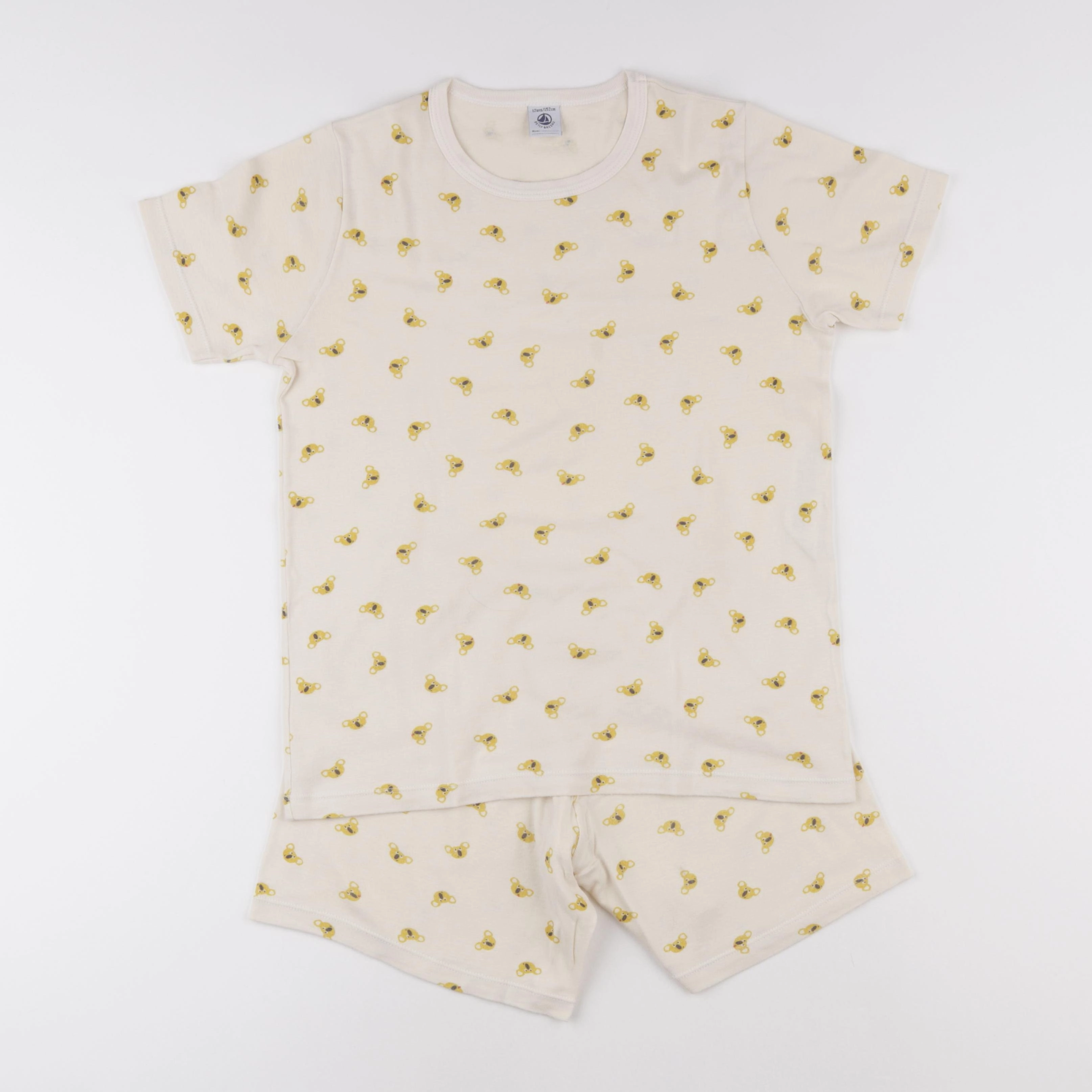 Petit Bateau - pyjama coton jaune - 12 ans