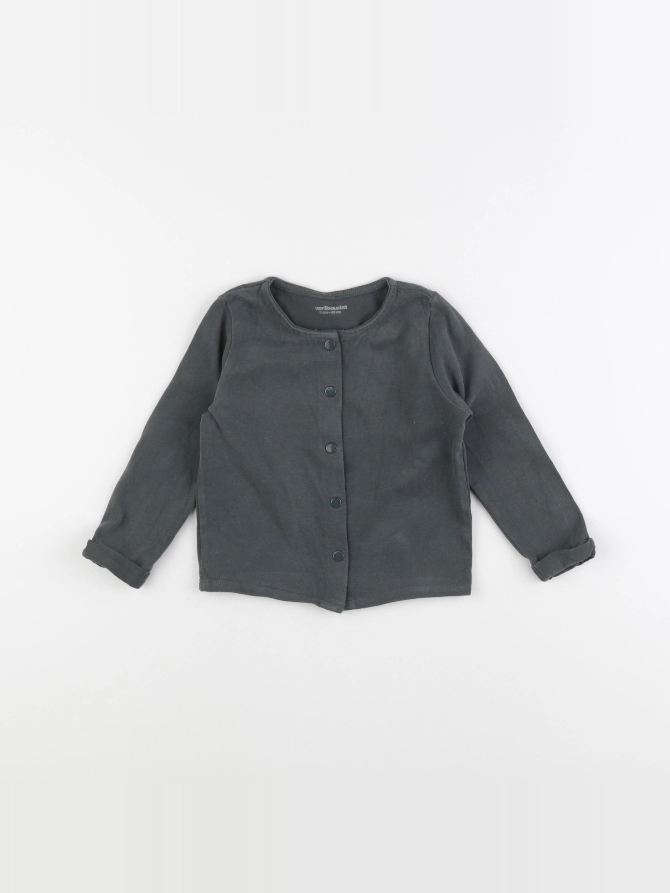 Vertbaudet - sweat vert - 2 ans