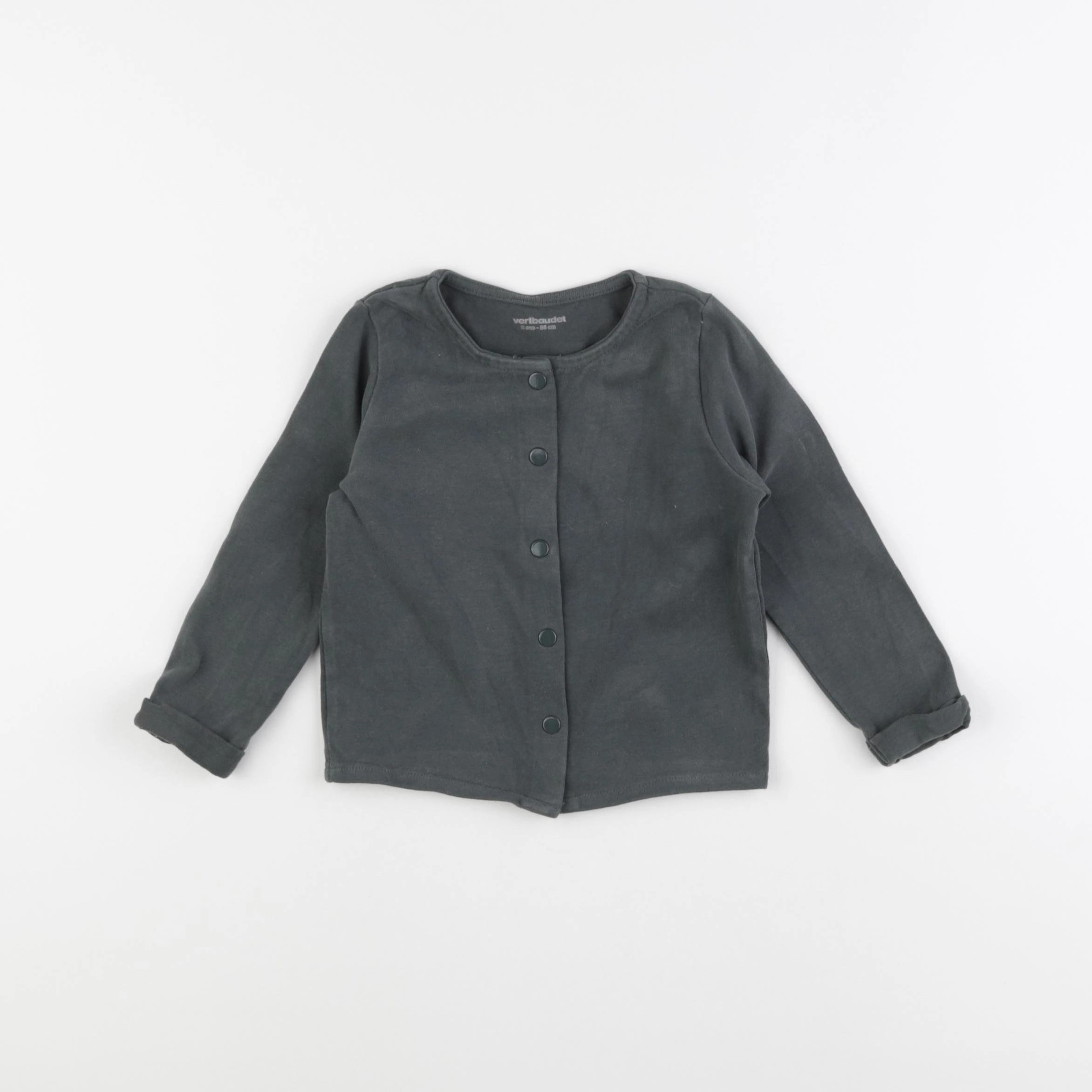 Vertbaudet - sweat vert - 2 ans