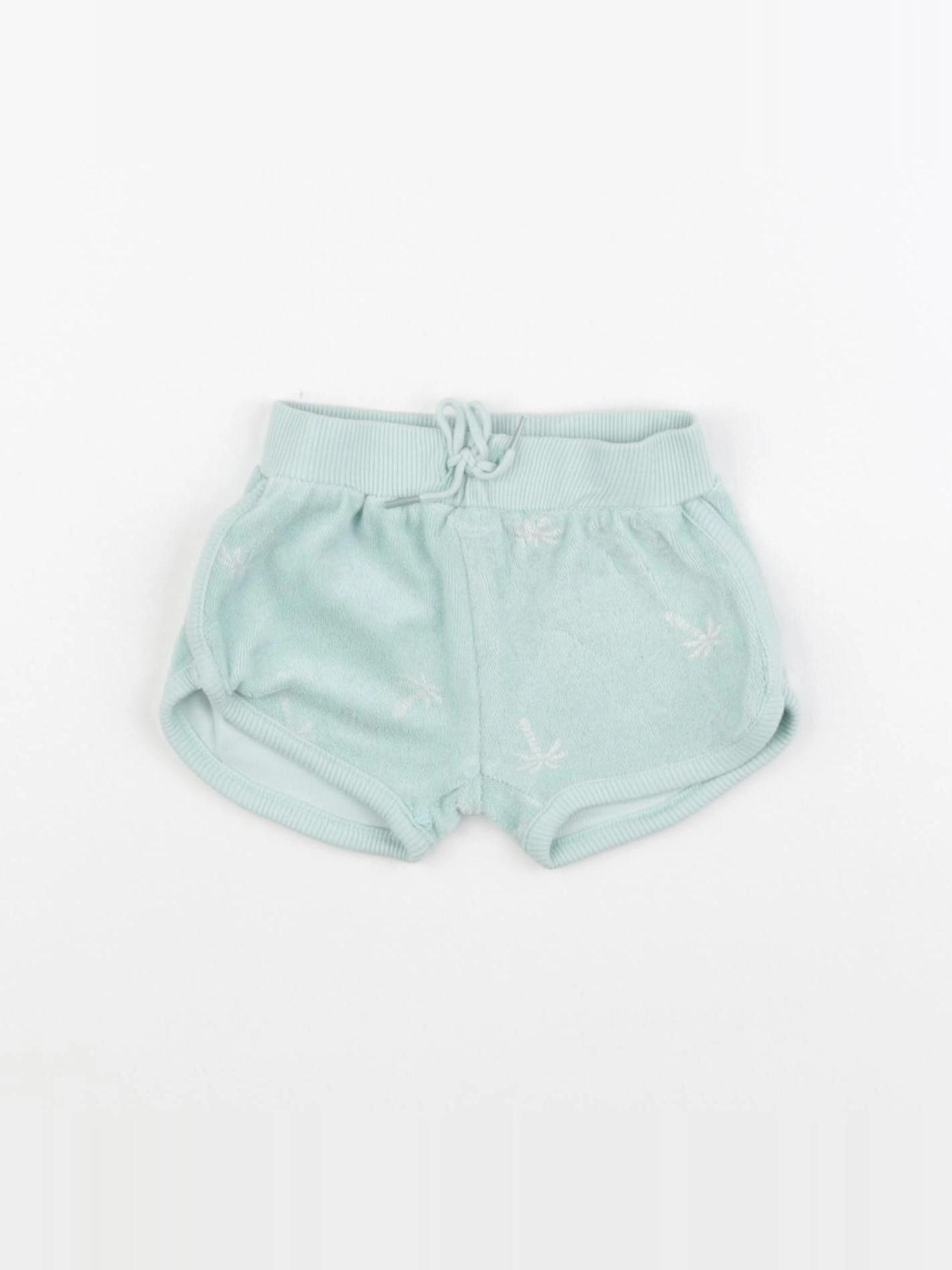 Vertbaudet - short vert - 6 mois