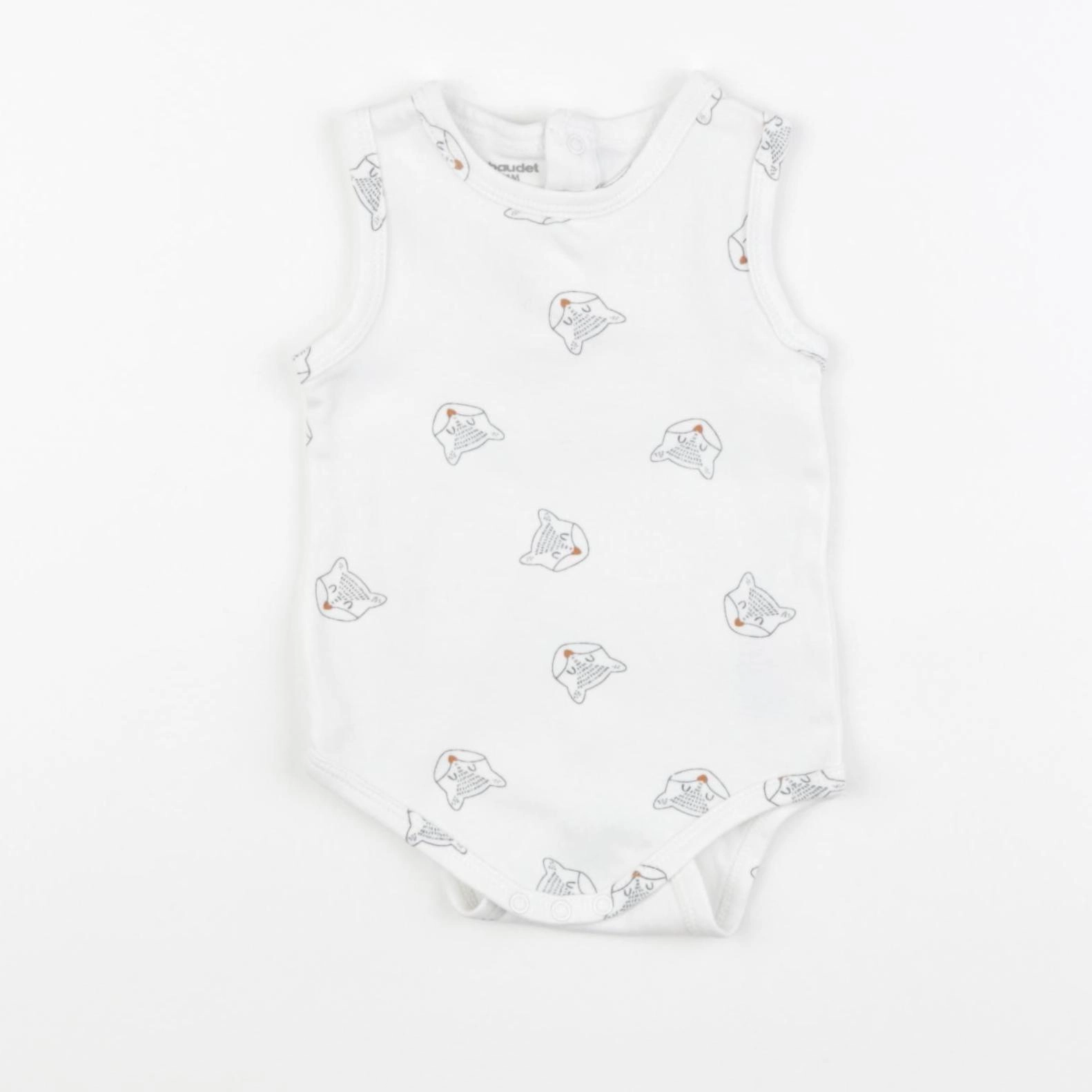 Vertbaudet - body blanc - 6 mois