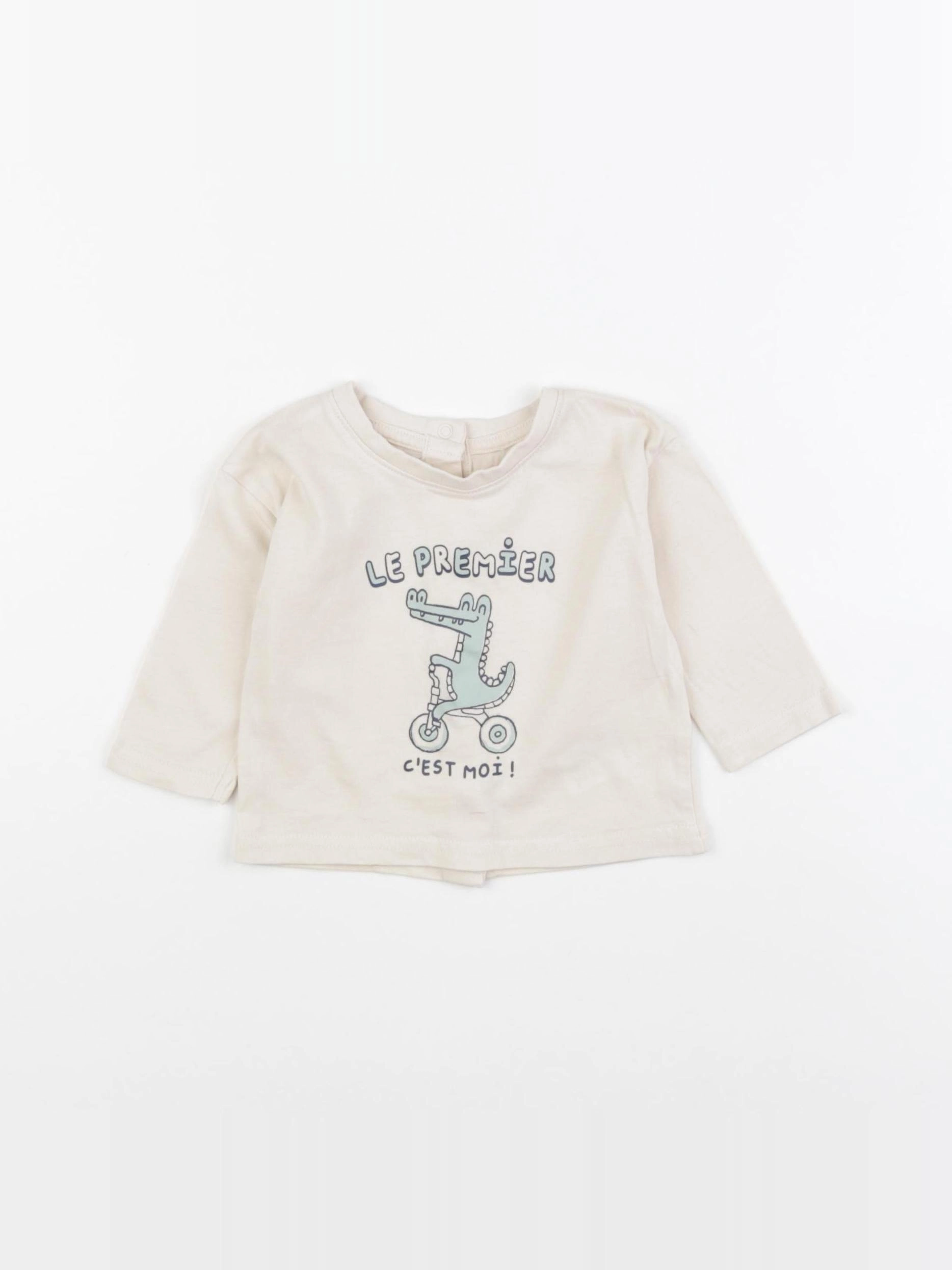 Vertbaudet - tee-shirt multicolore - 6 mois