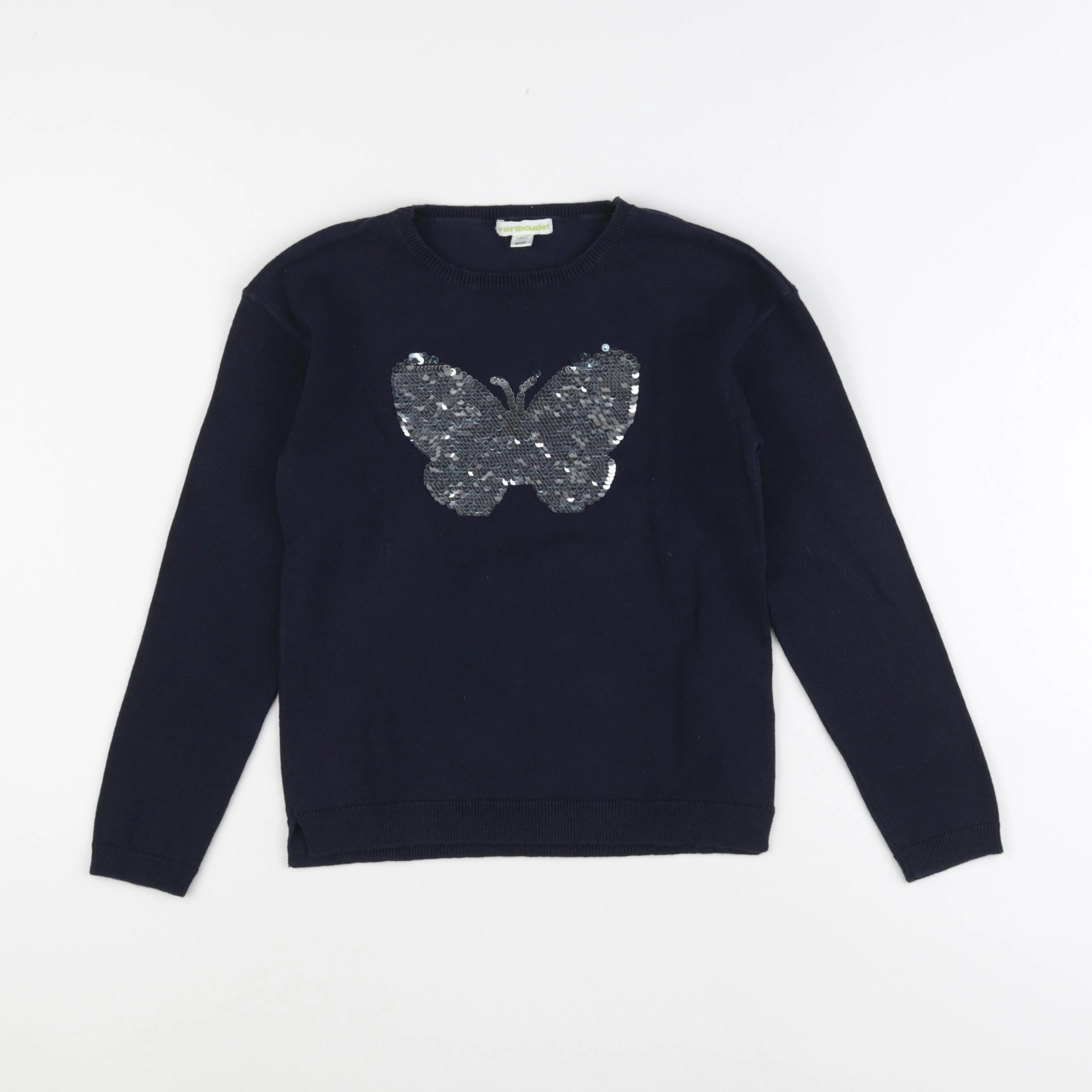 Vertbaudet - pull bleu - 8 ans
