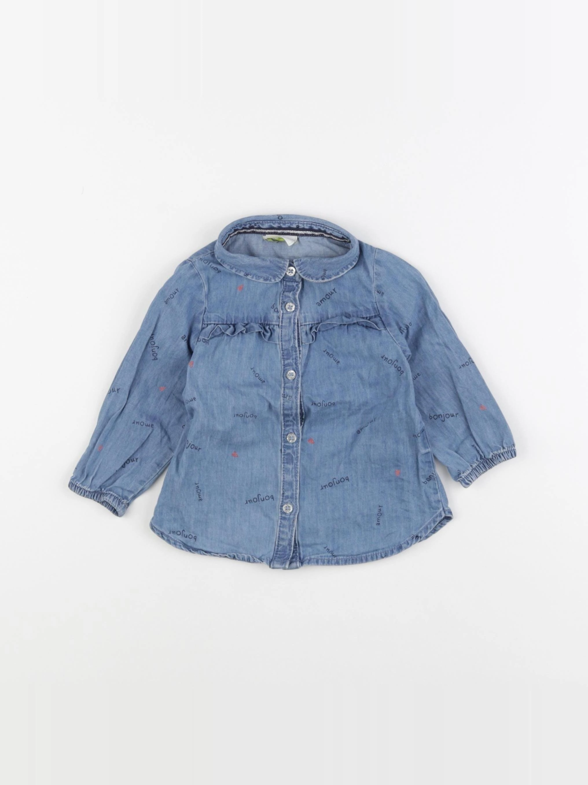 Tape à l'oeil - blouse bleu - 9 mois