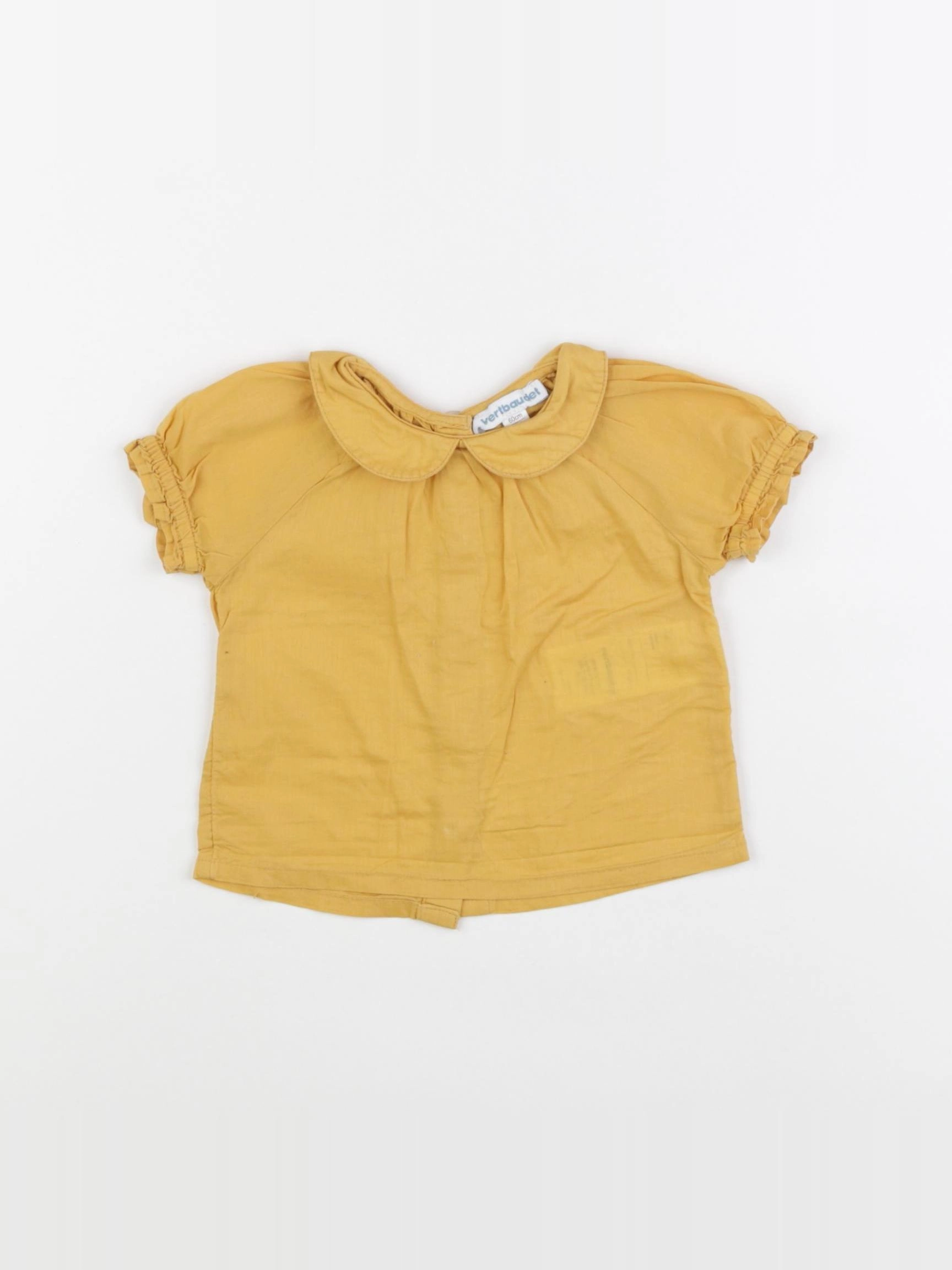 Vertbaudet - blouse jaune - 3 mois