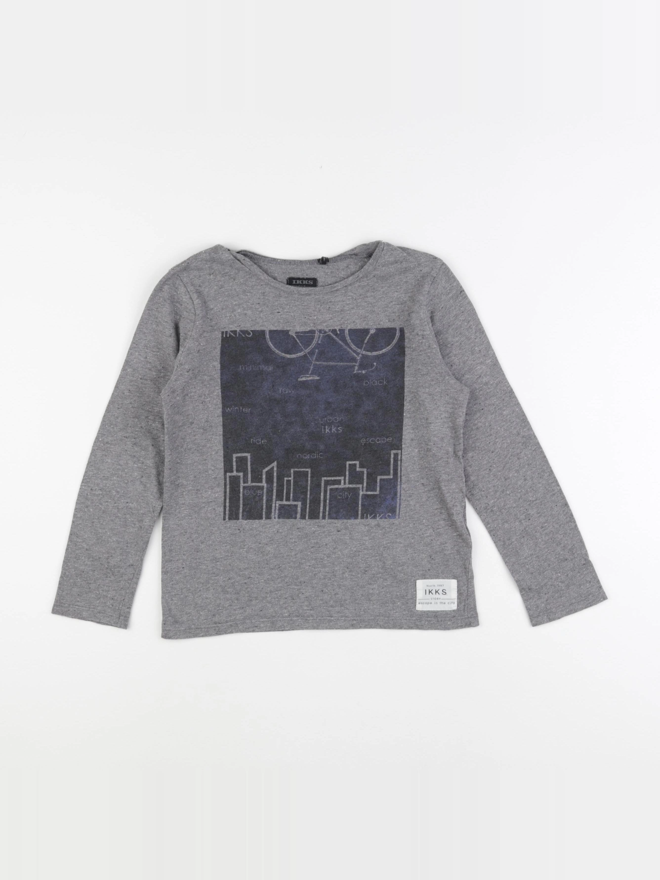 IKKS - tee-shirt gris - 6 ans
