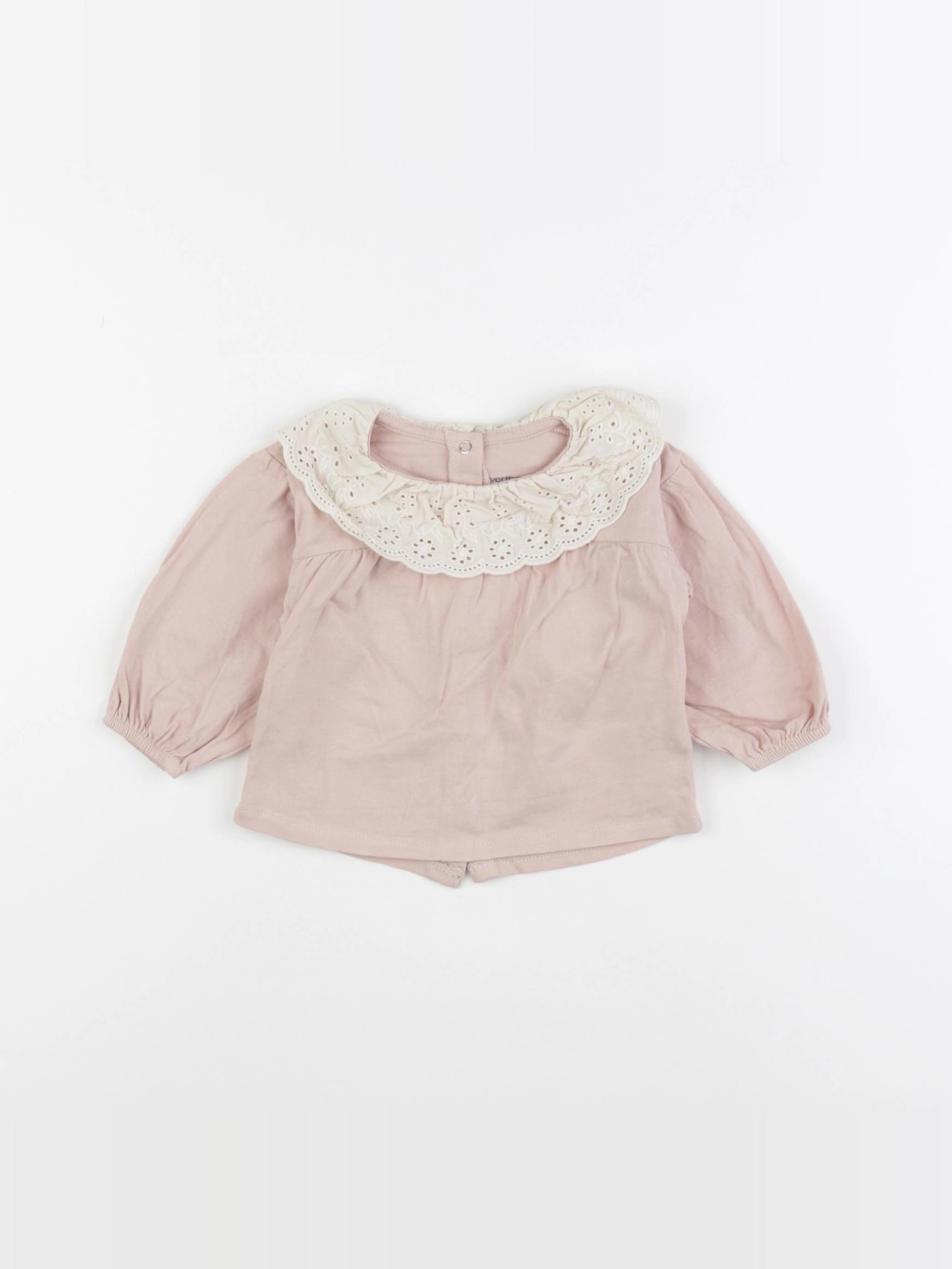 Vertbaudet - tee-shirt rose - 6 mois