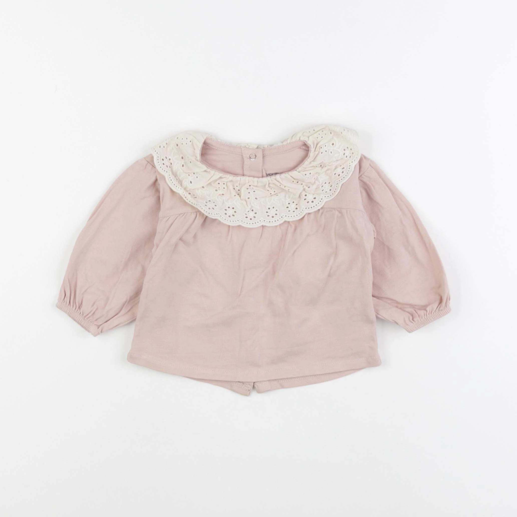 Vertbaudet - tee-shirt rose - 6 mois