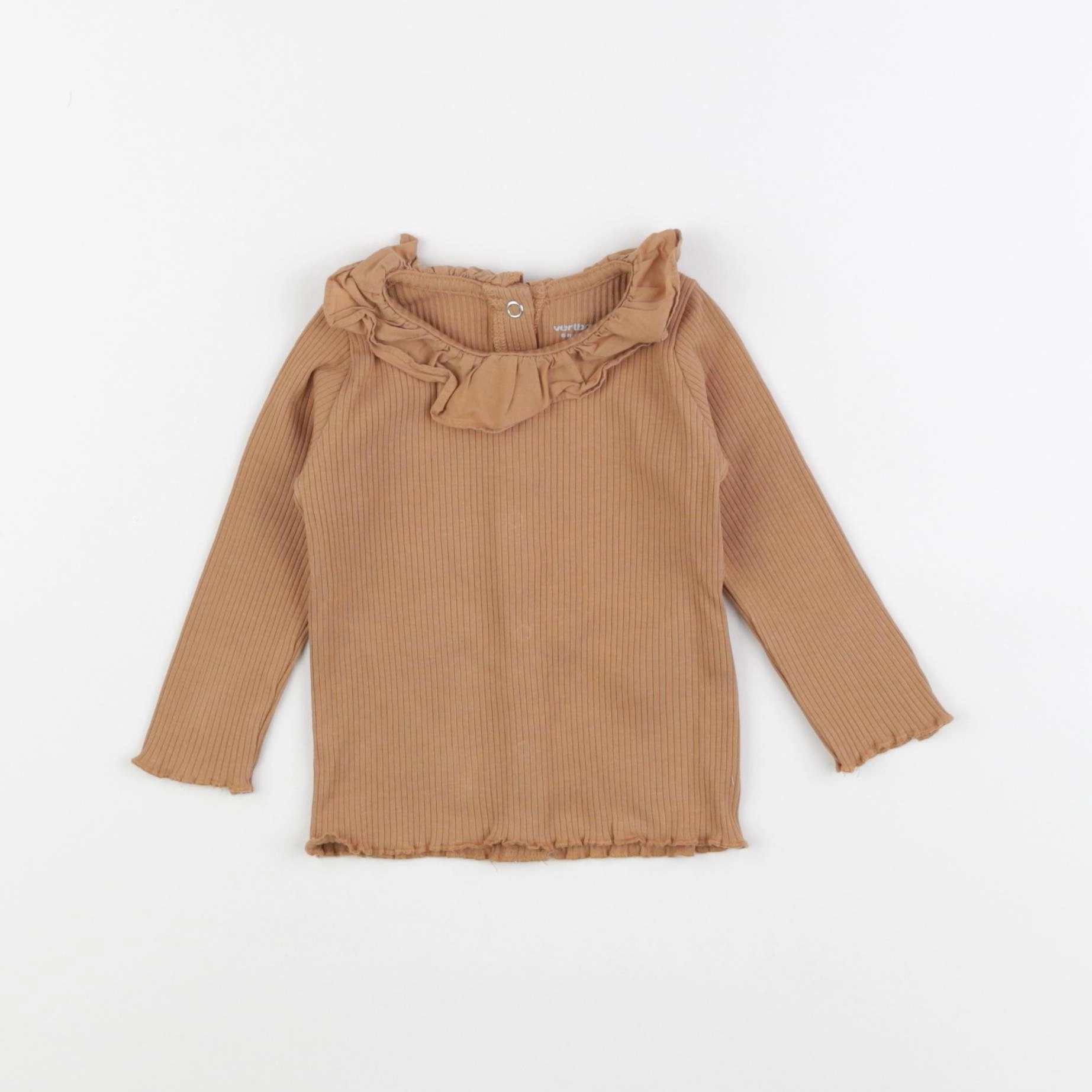 Vertbaudet - tee-shirt marron - 6 mois