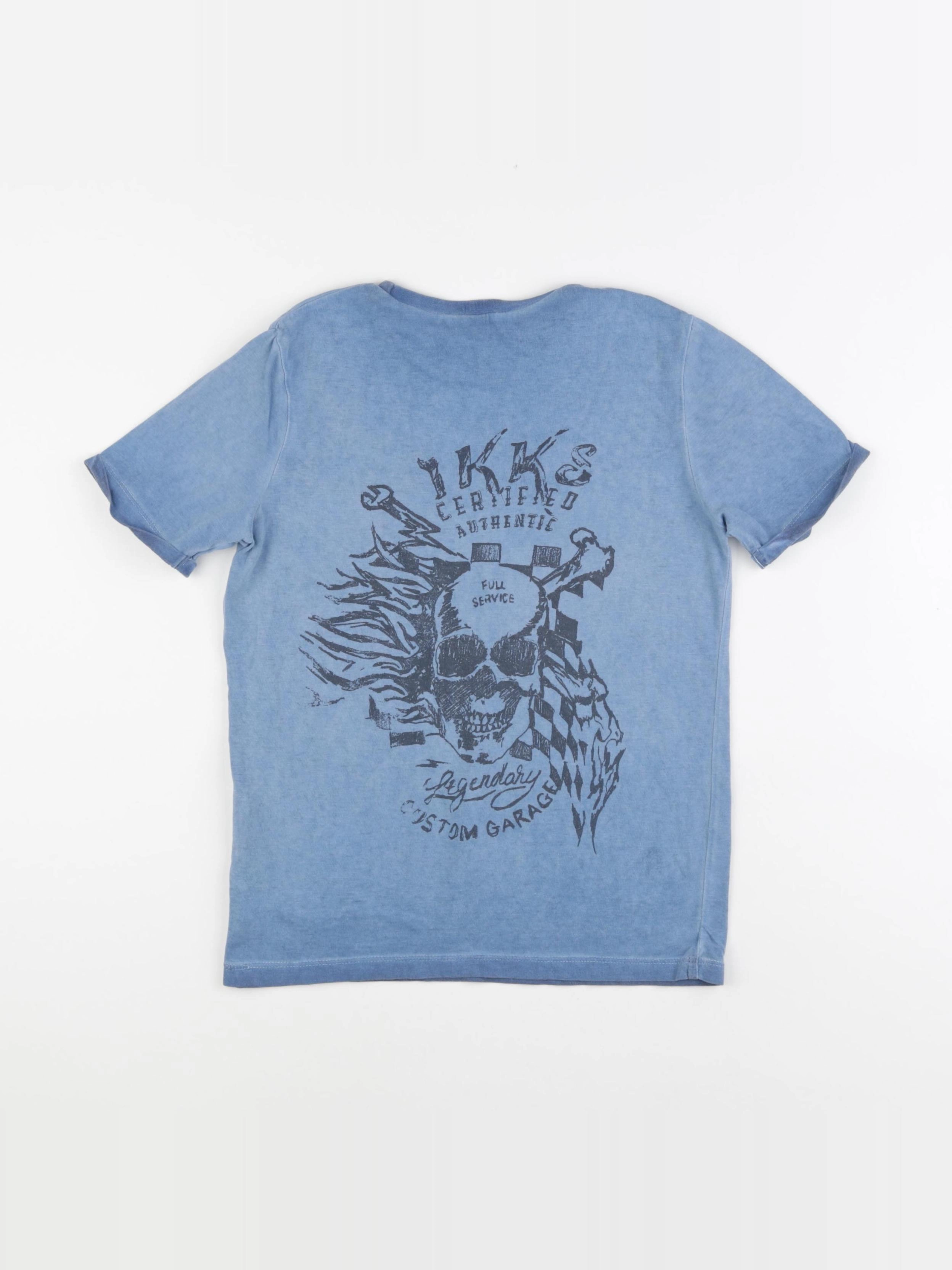 IKKS - tee-shirt imprimé au dos bleu - 8 ans
