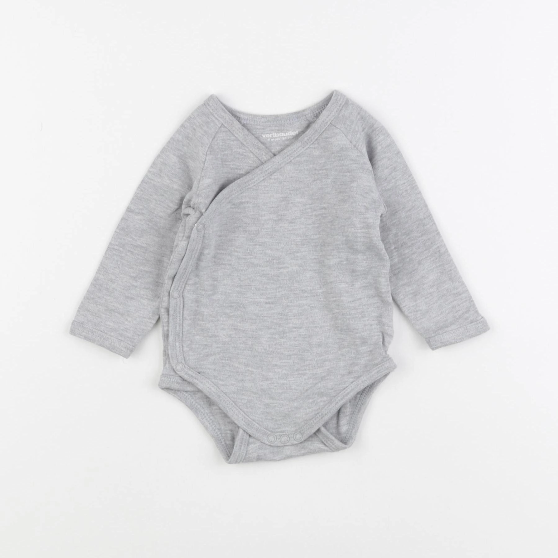 Vertbaudet - body gris - 9 mois