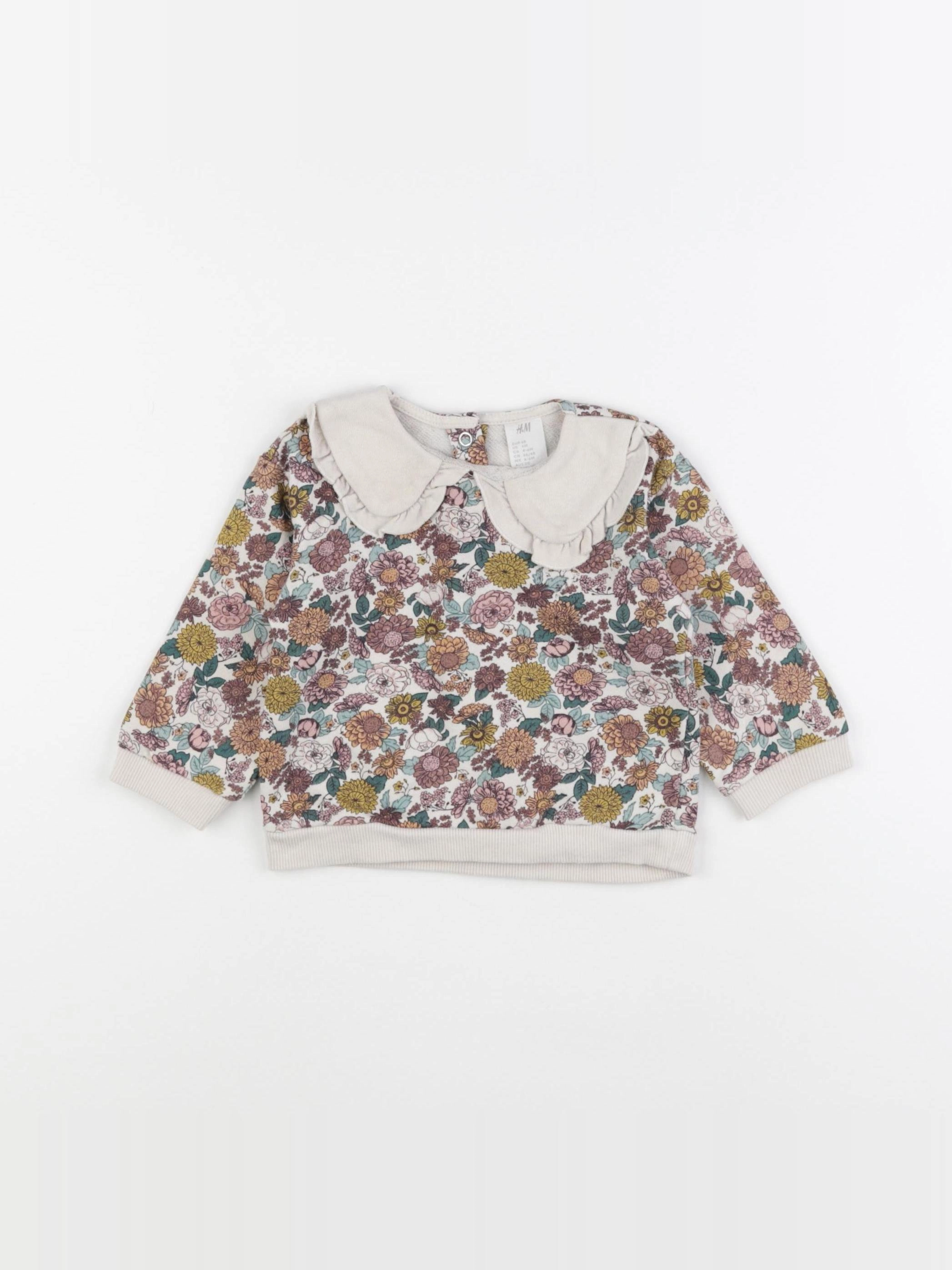 H&M - sweat multicolore - 6 mois