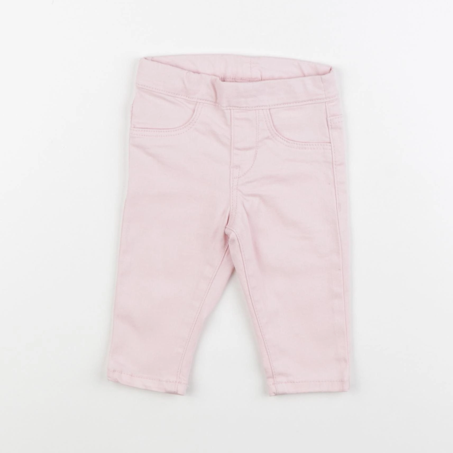 H&M - jegging rose - 6 mois