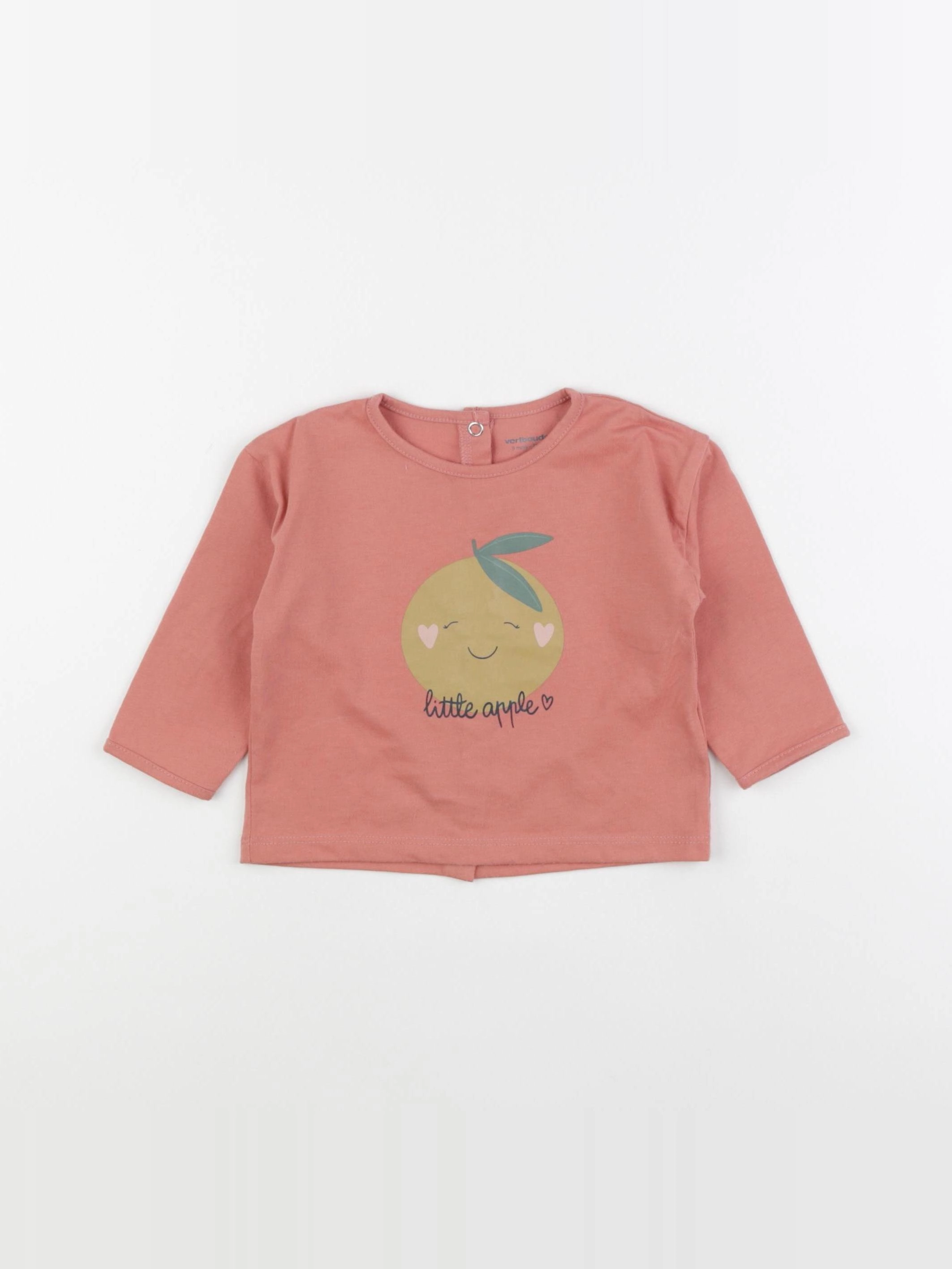 Vertbaudet - tee-shirt rose - 9 mois