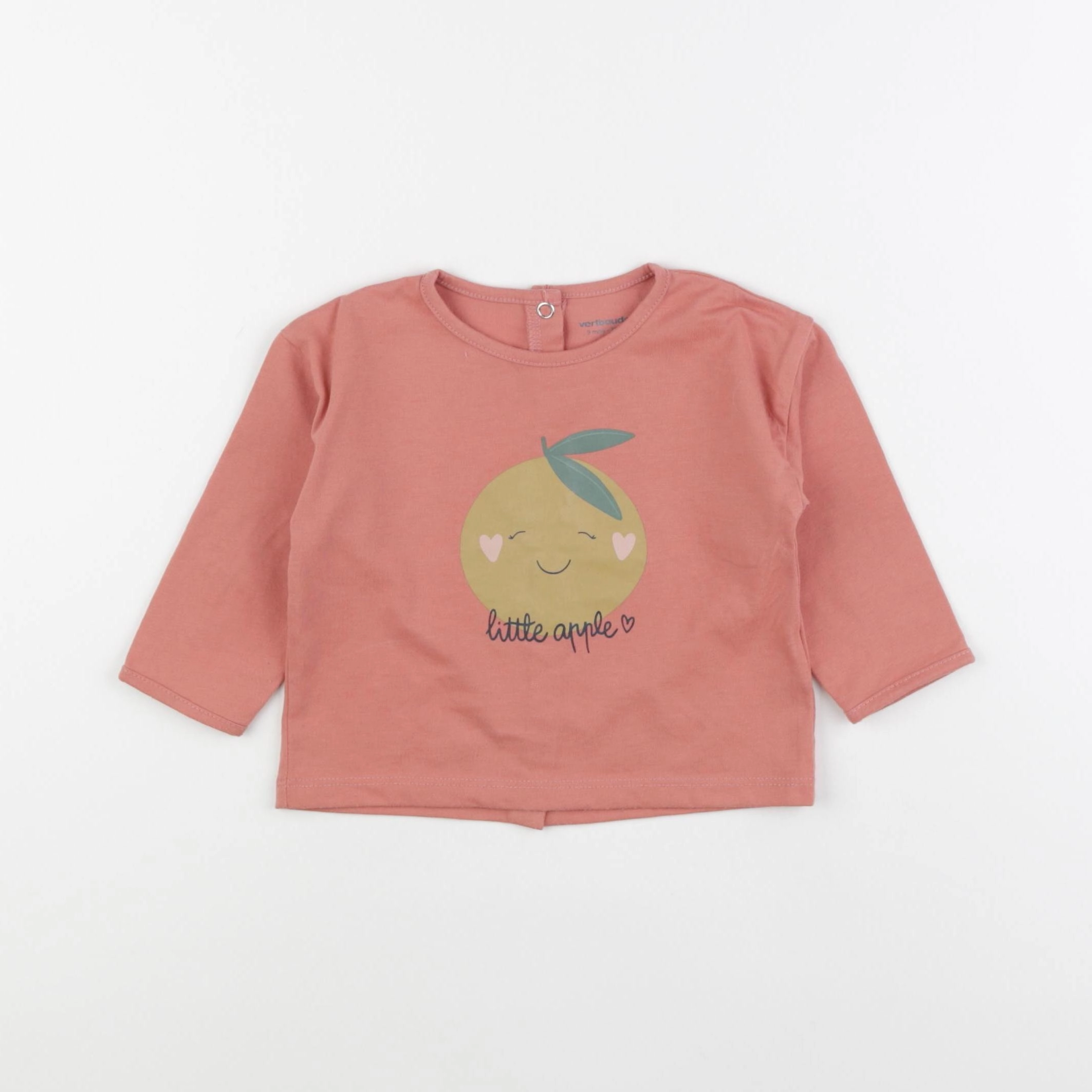 Vertbaudet - tee-shirt rose - 9 mois