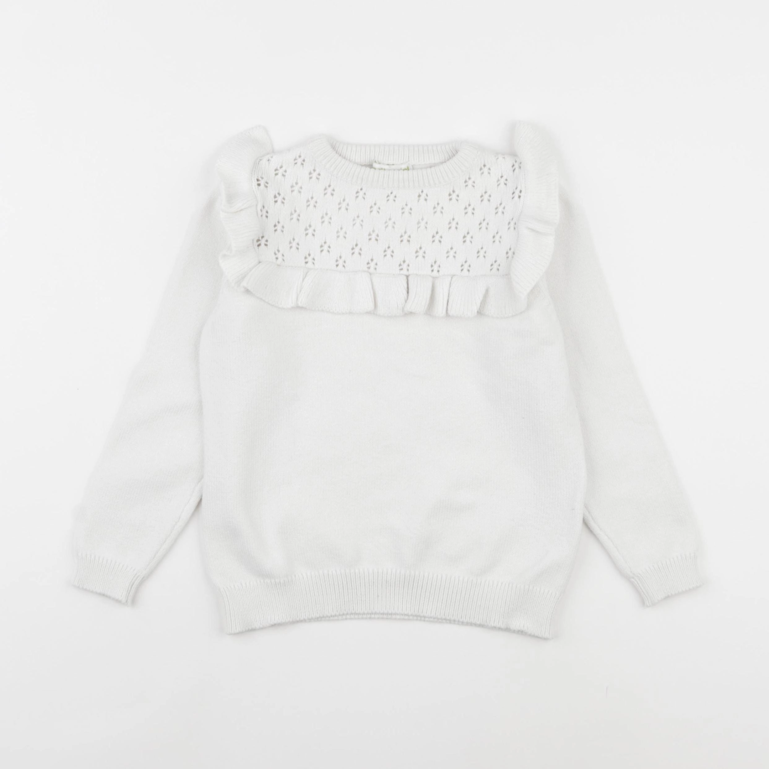 Vertbaudet - pull blanc - 5 ans