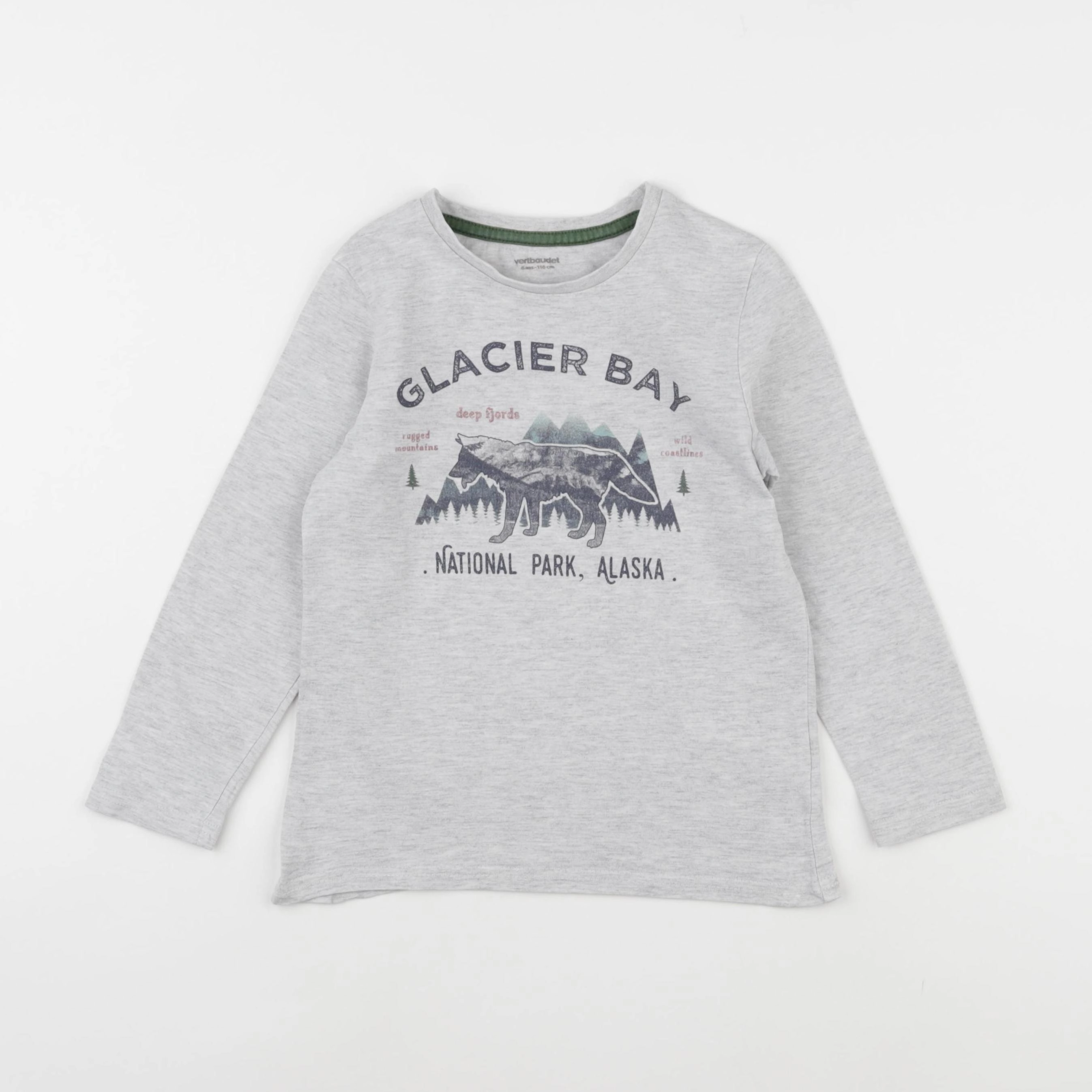 Vertbaudet - tee-shirt gris - 6 ans