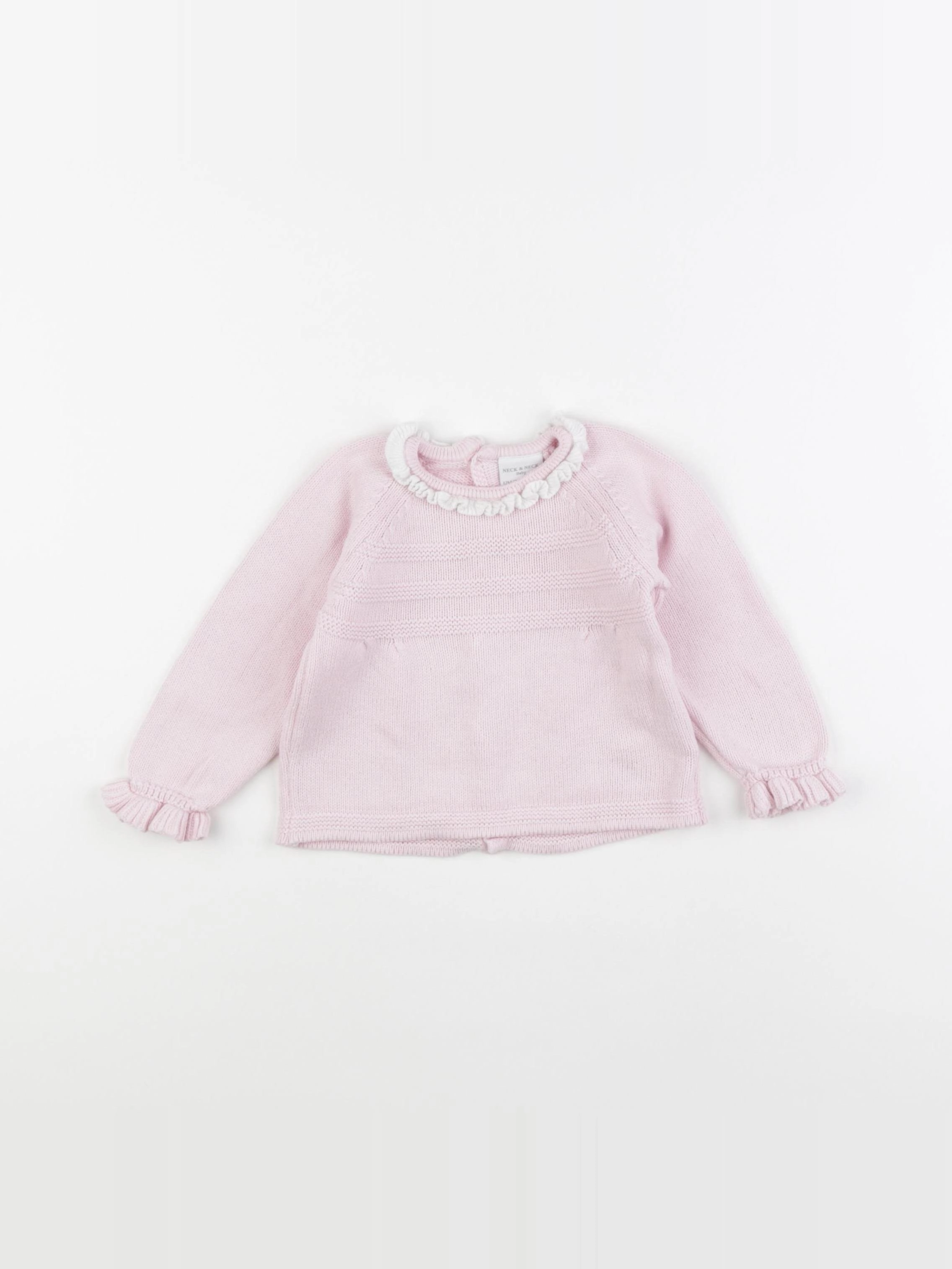 Neck & Neck - pull rose - 12/18 mois