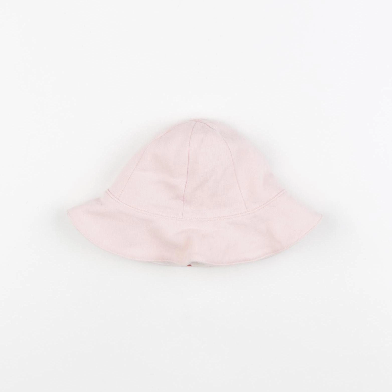 Vertbaudet - chapeau blanc, rose - 3 mois