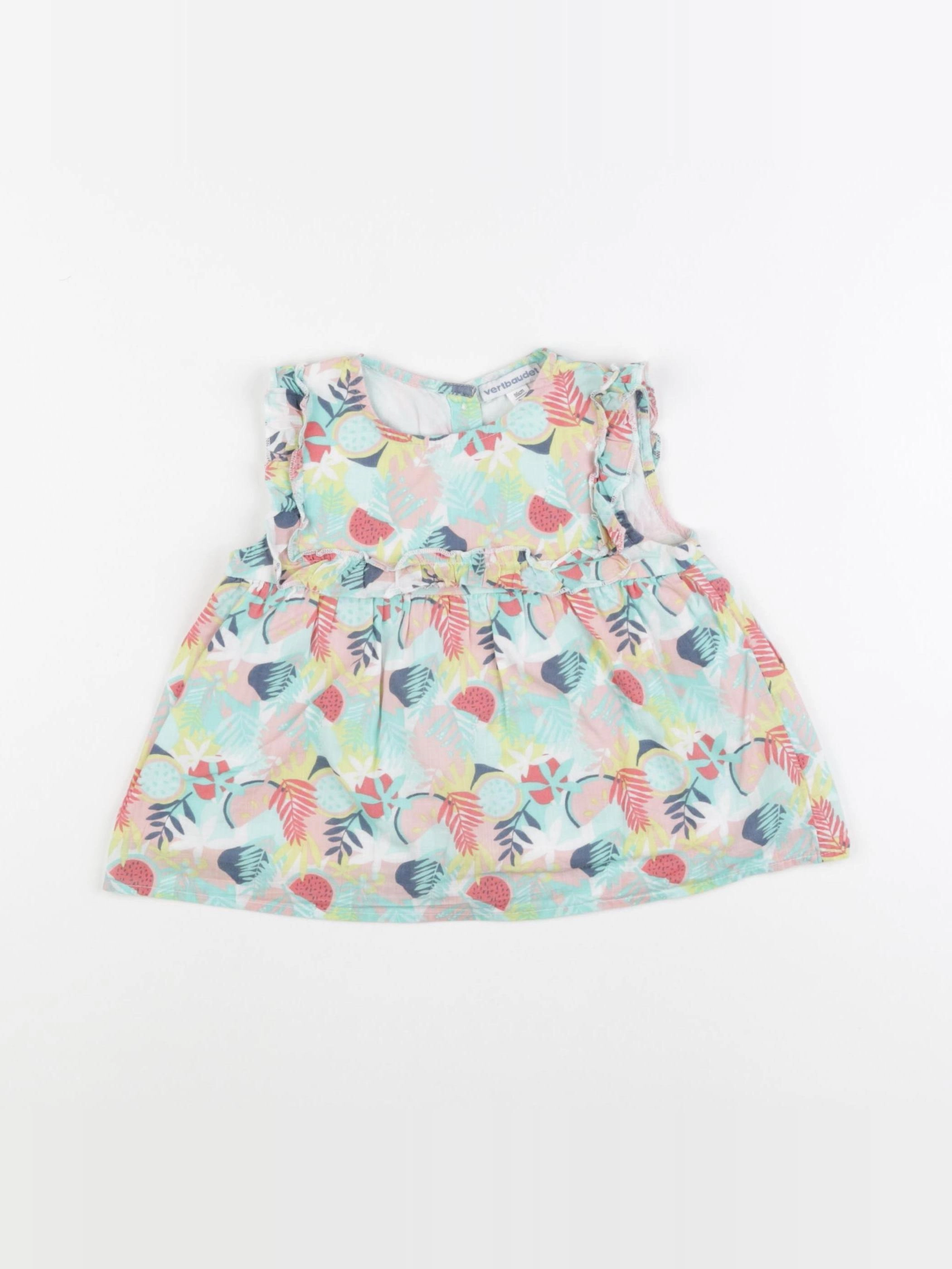 Vertbaudet - tee-shirt multicolore - 2 ans