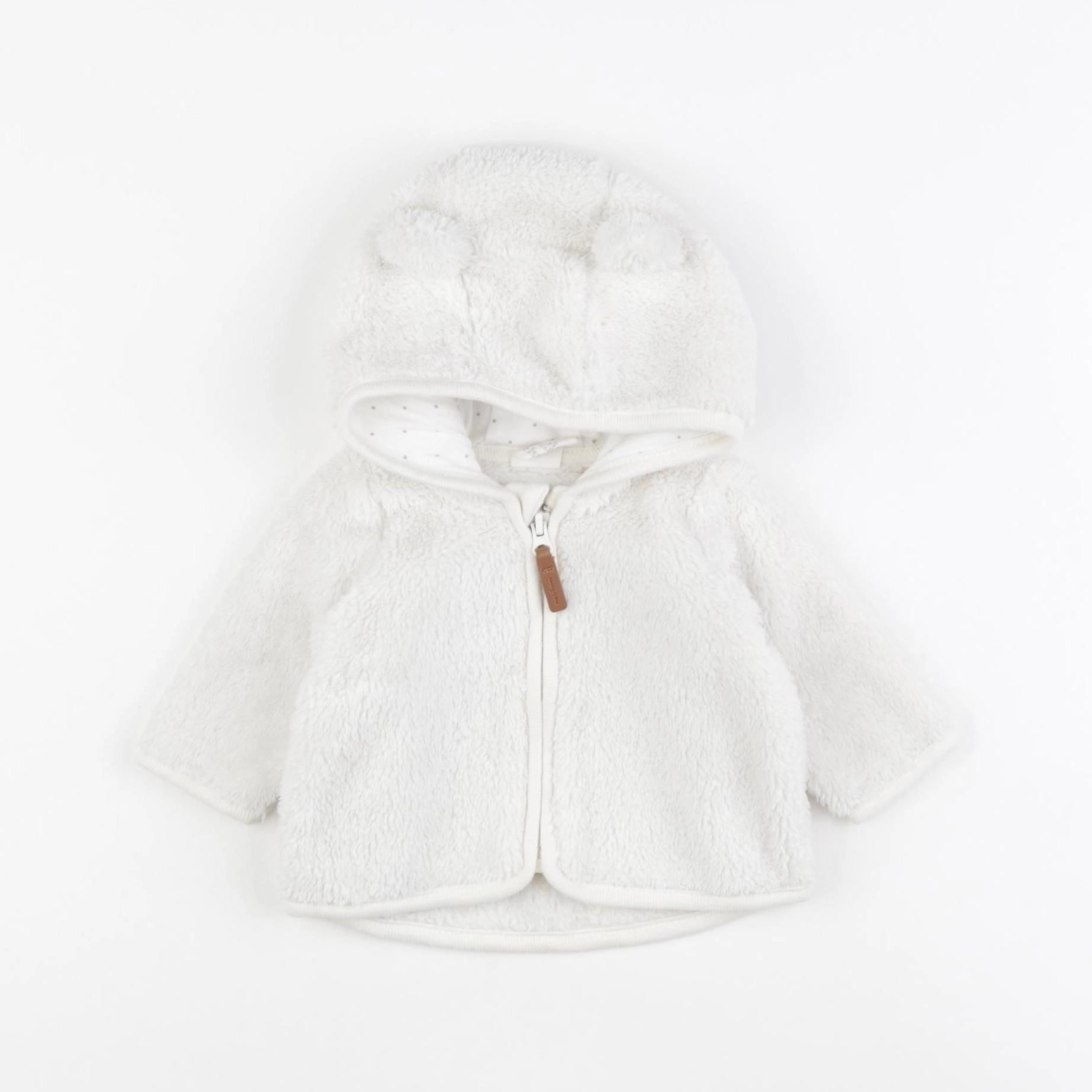 H&M - polaire blanc - 0 mois