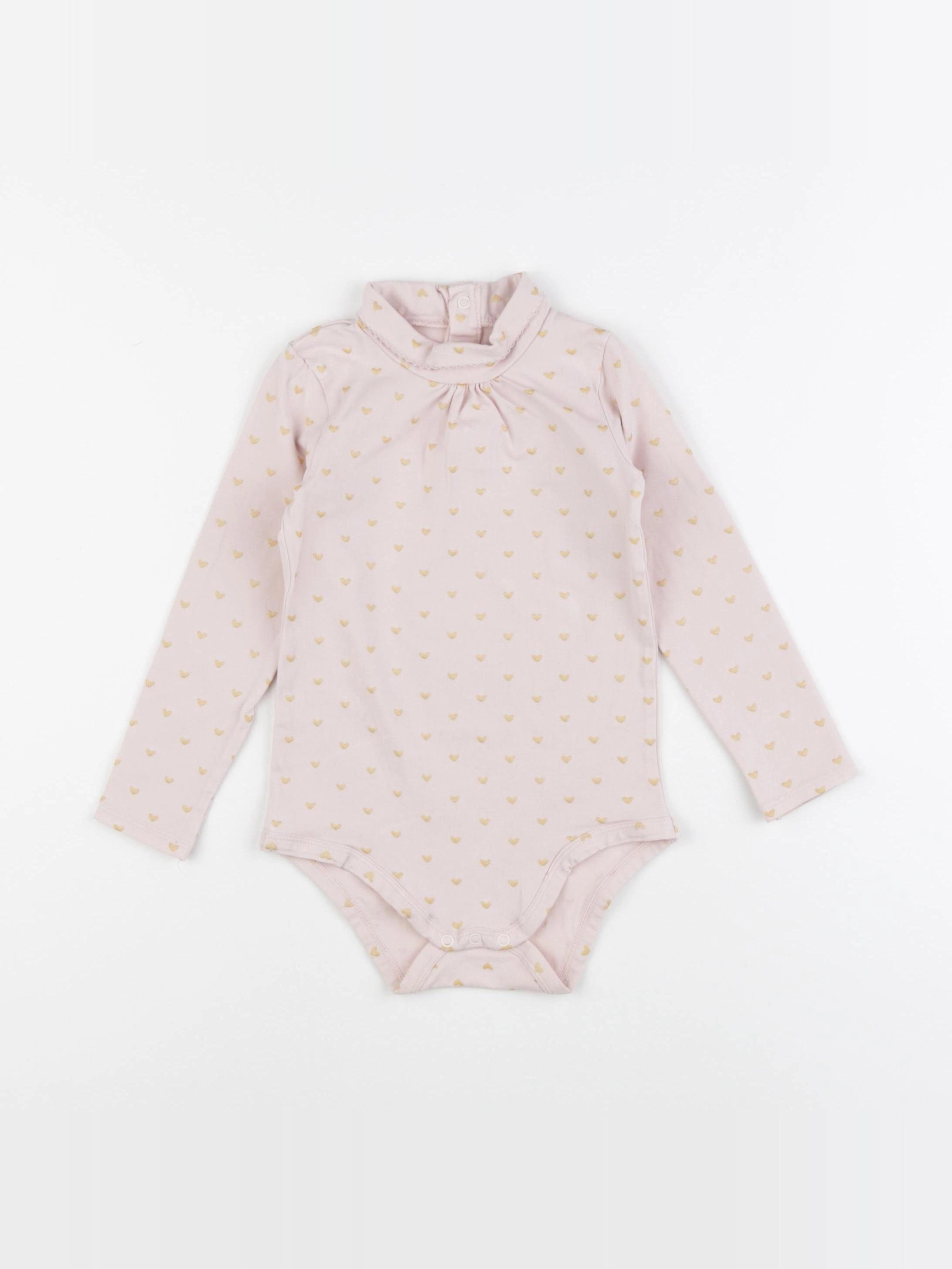 Vertbaudet - body à col rose - 3 ans