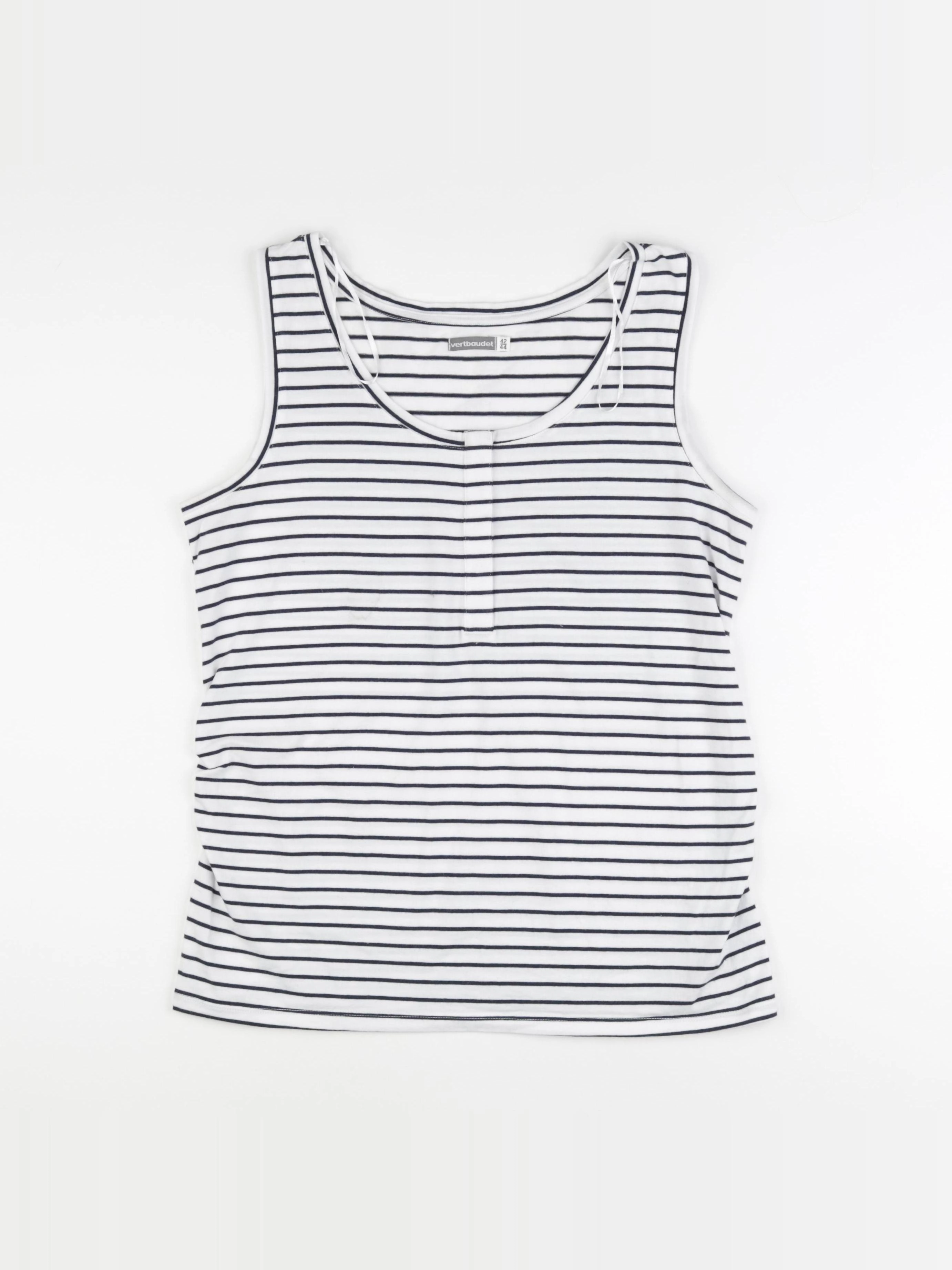 Vertbaudet - débardeur grossesse blanc, bleu - 42 à 44
