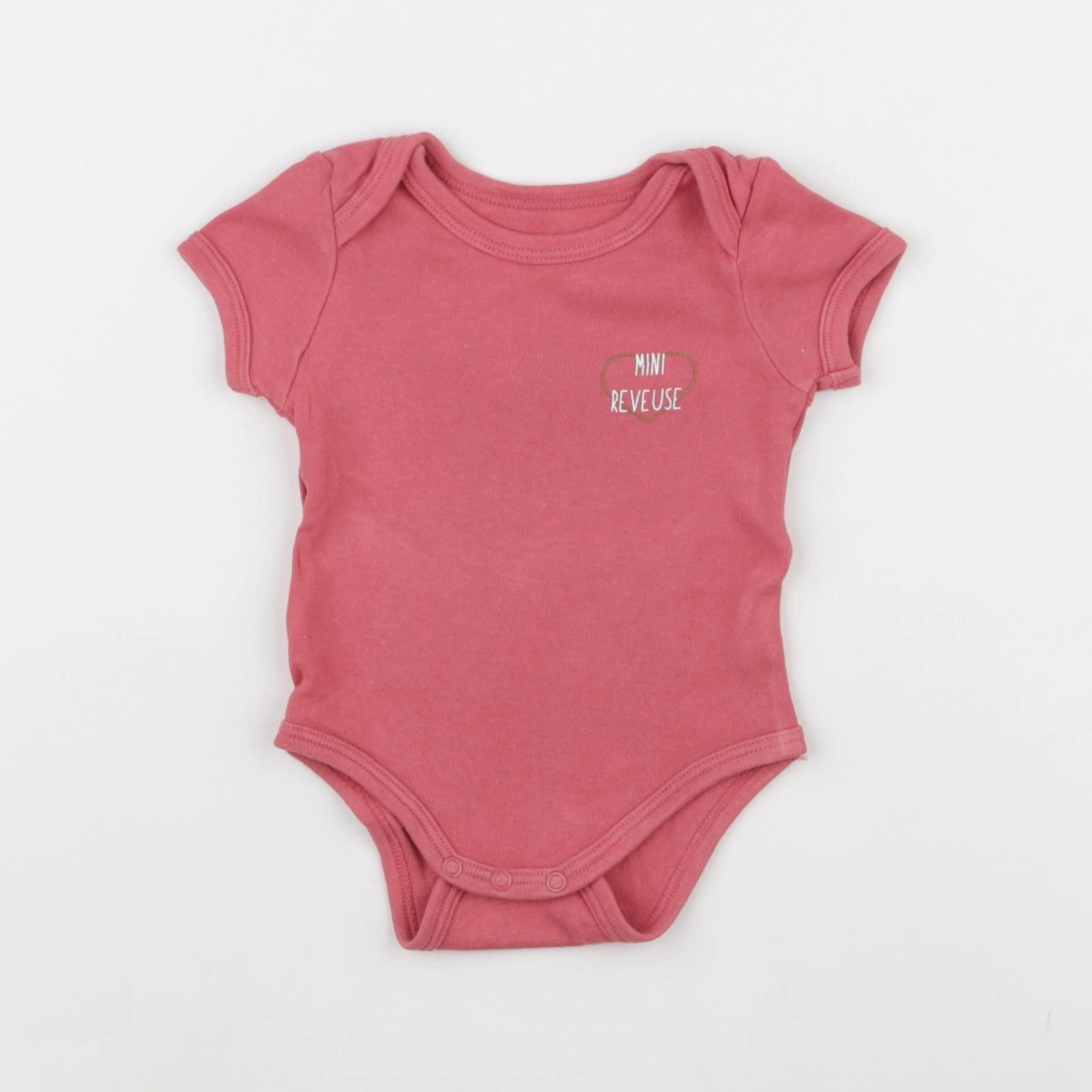 Vertbaudet - body rose - 3 mois