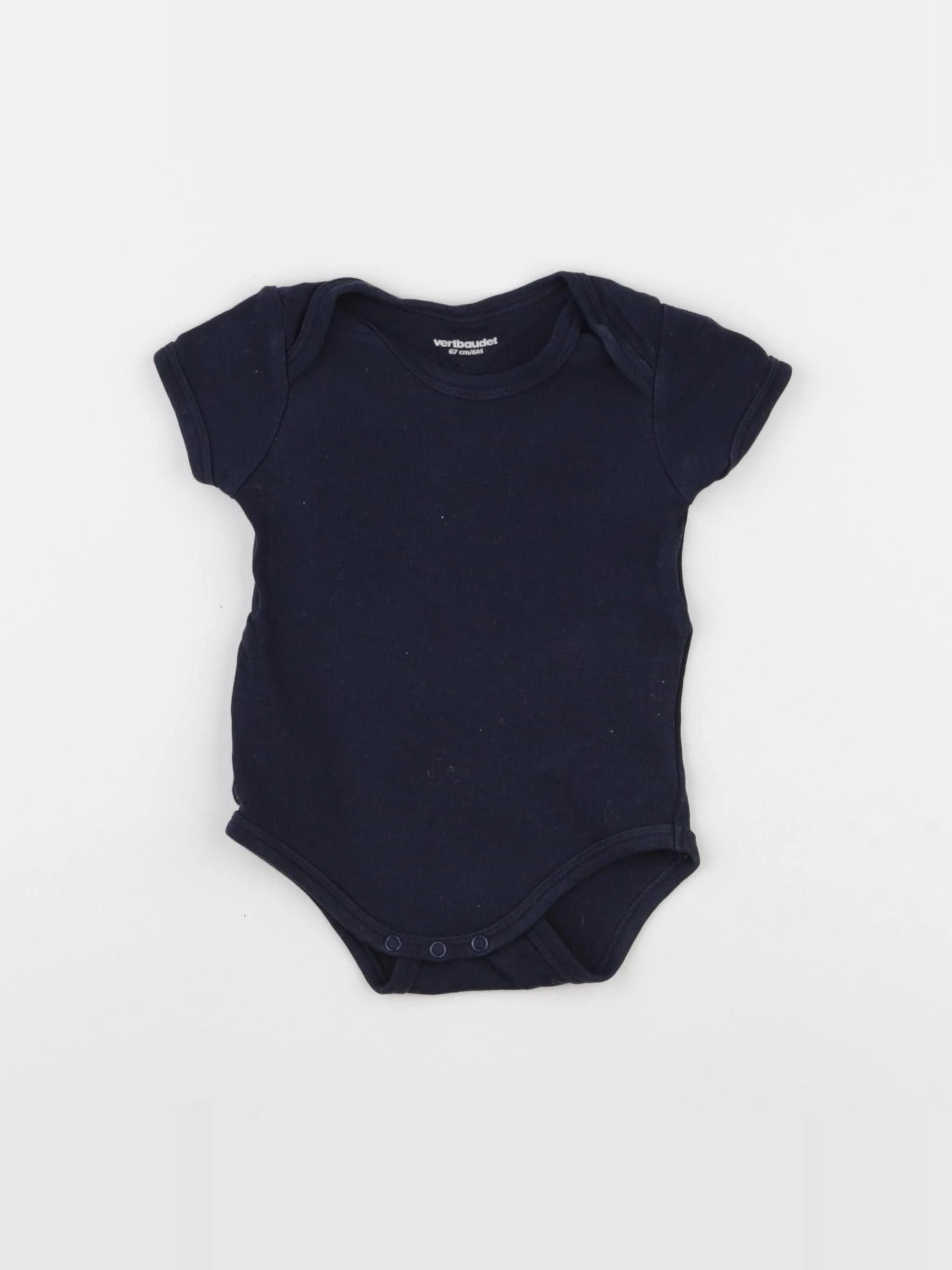 Vertbaudet - body bleu - 6 mois