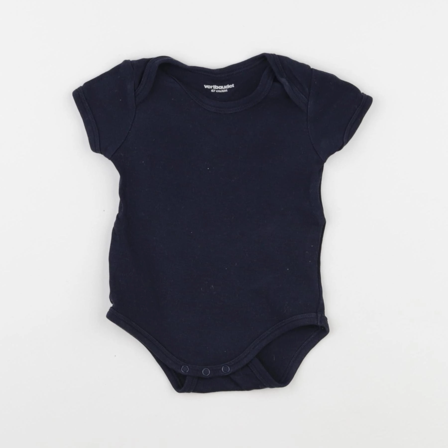 Vertbaudet - body bleu - 6 mois