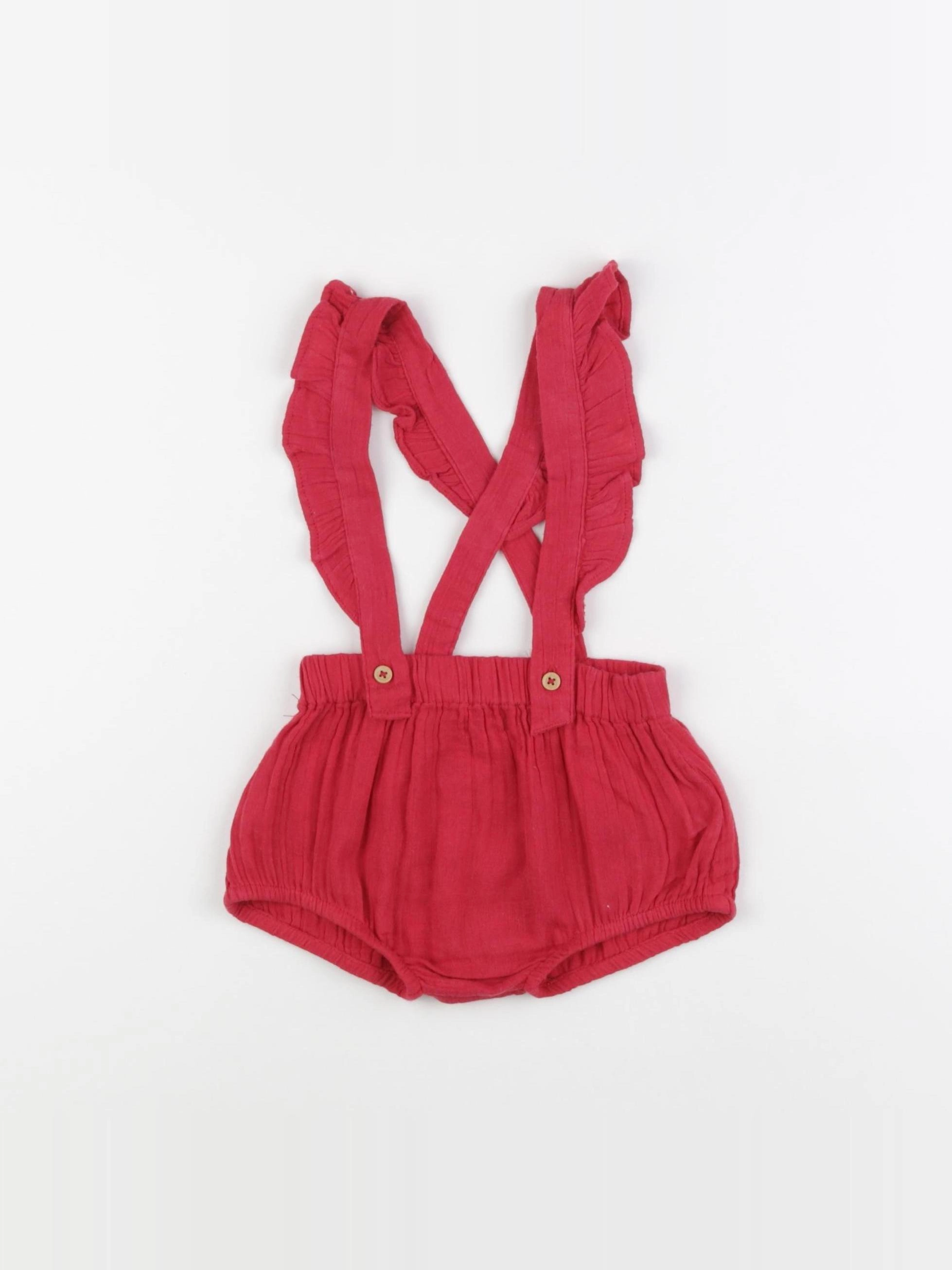 Boutchou - short rouge - 12 mois