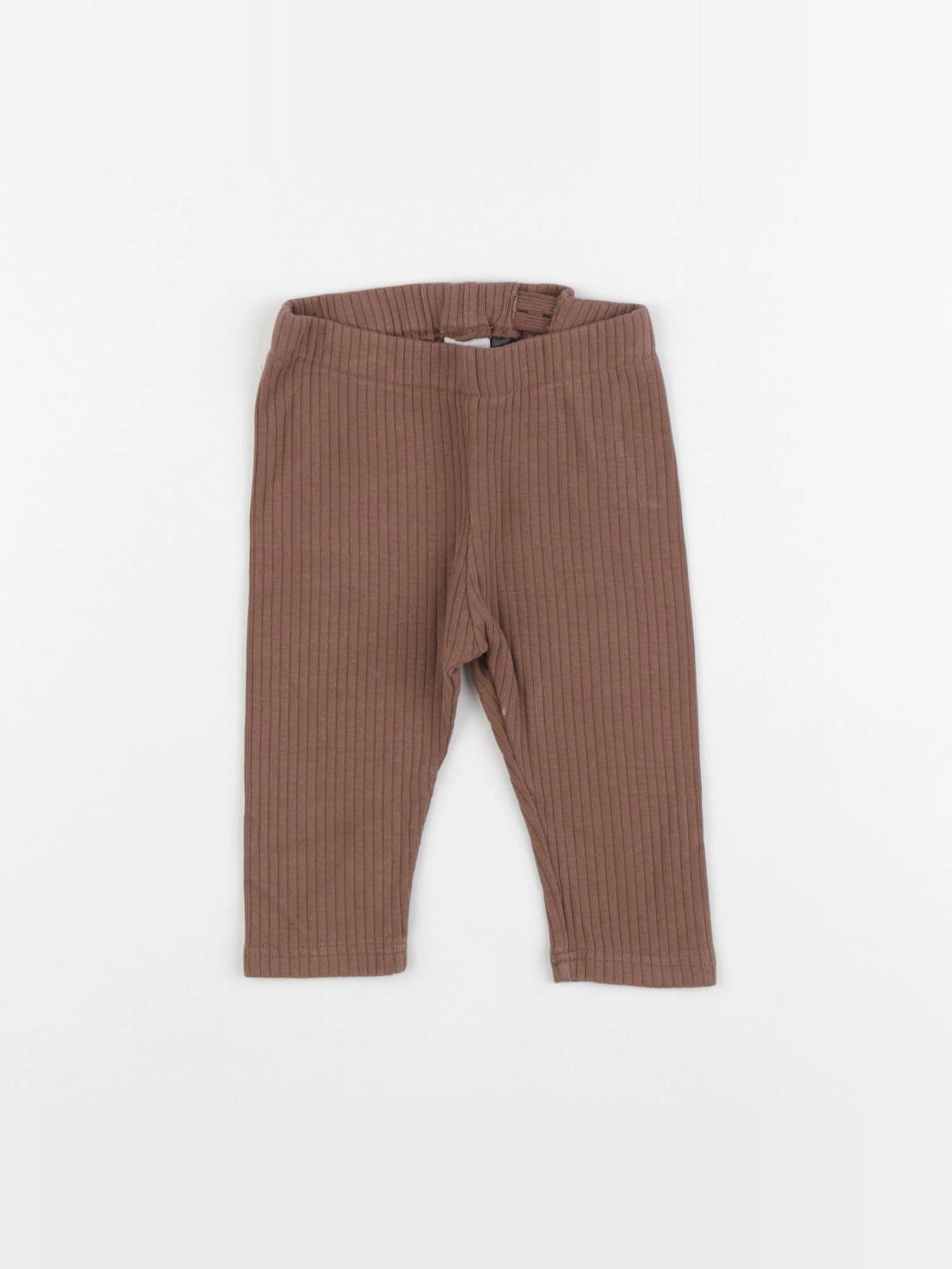 H&M - legging marron - 6 mois
