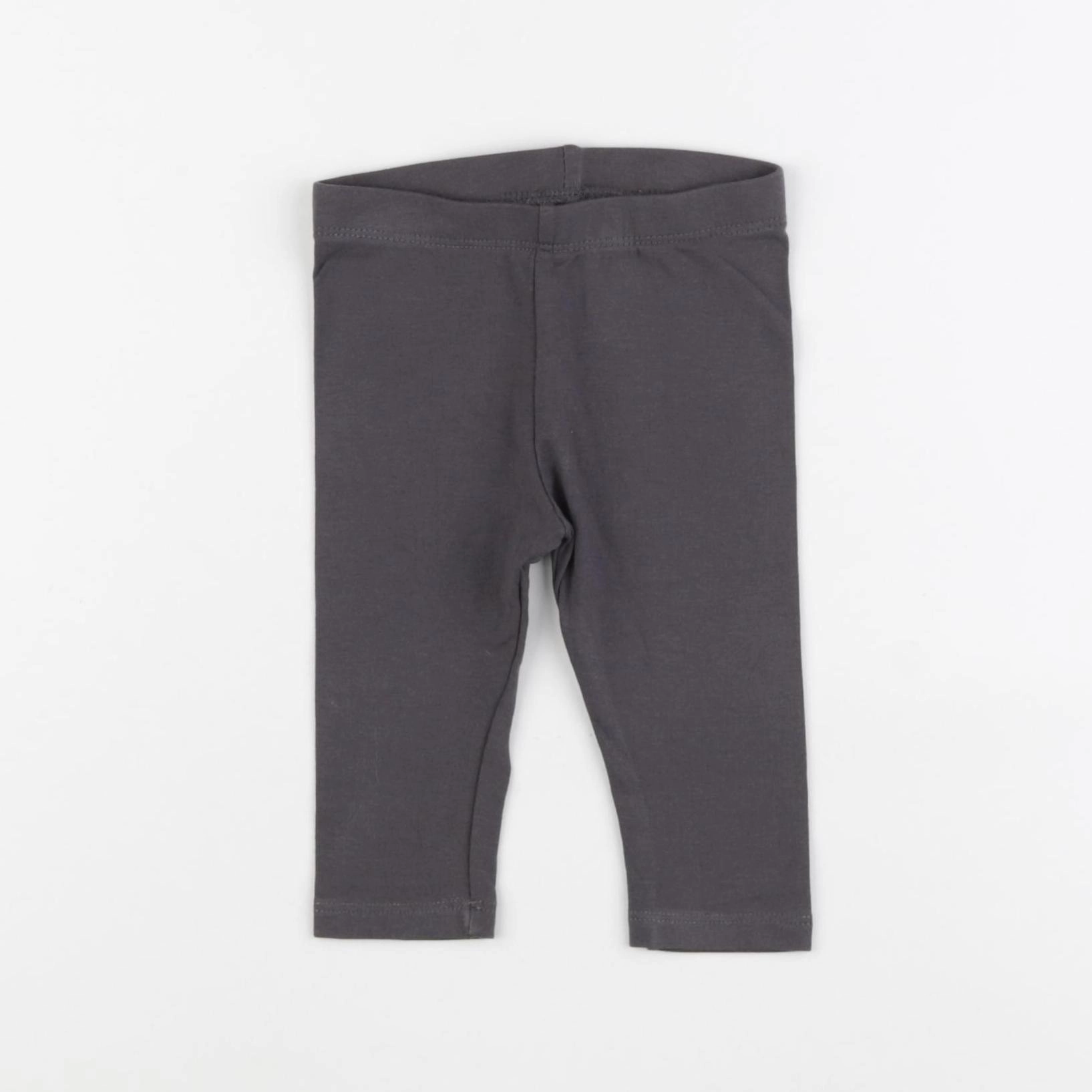 H&M - legging gris - 6 mois