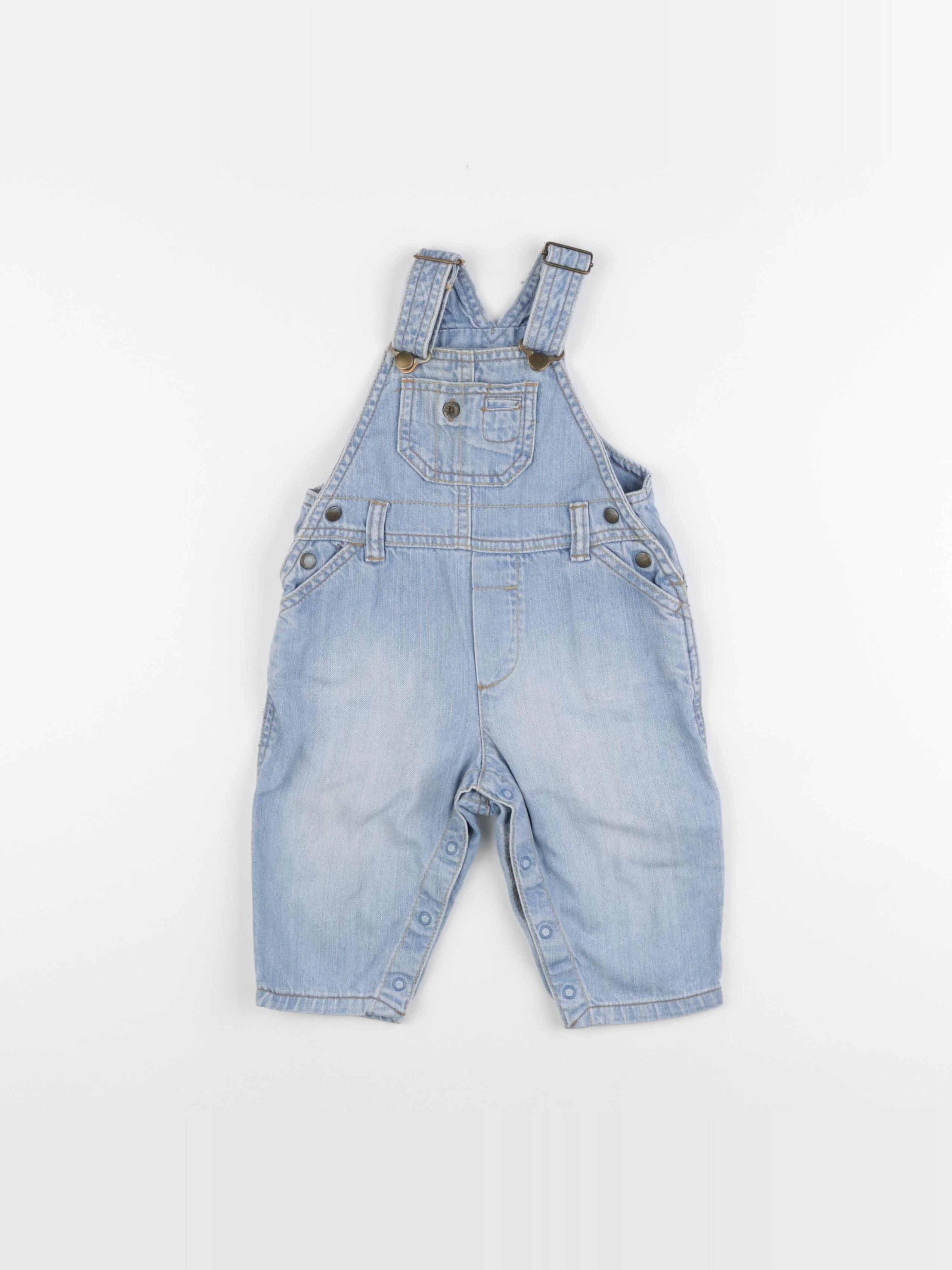 H&M - salopette bleu - 6/9 mois