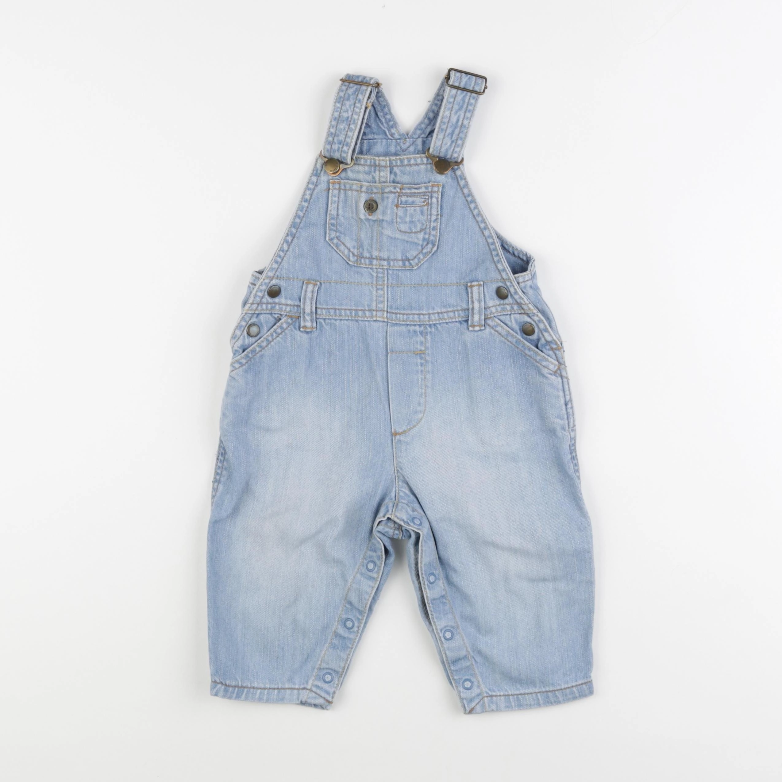 H&M - salopette bleu - 6/9 mois