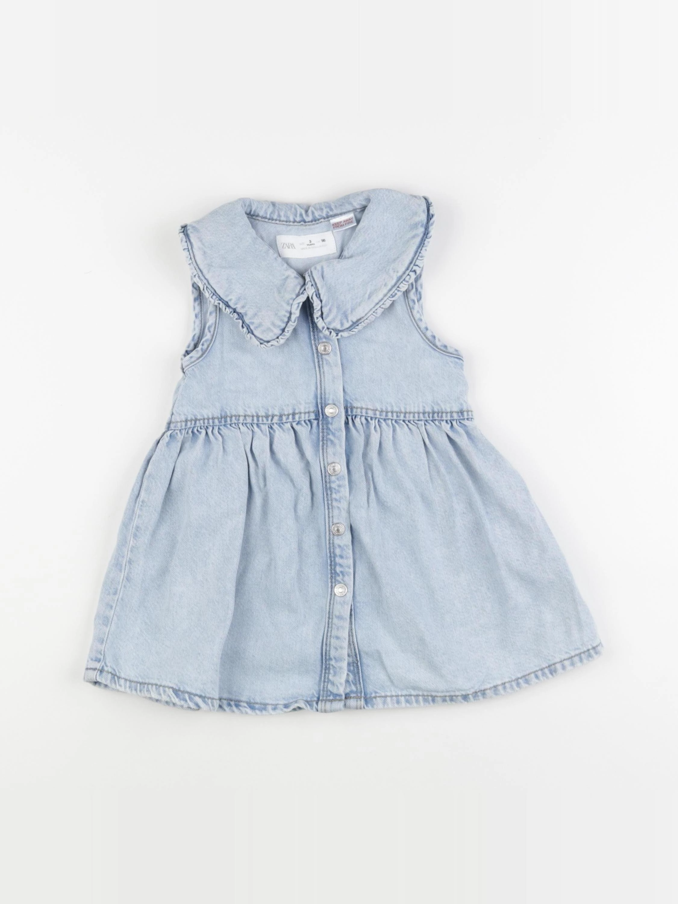 Zara - robe bleu - 3 ans