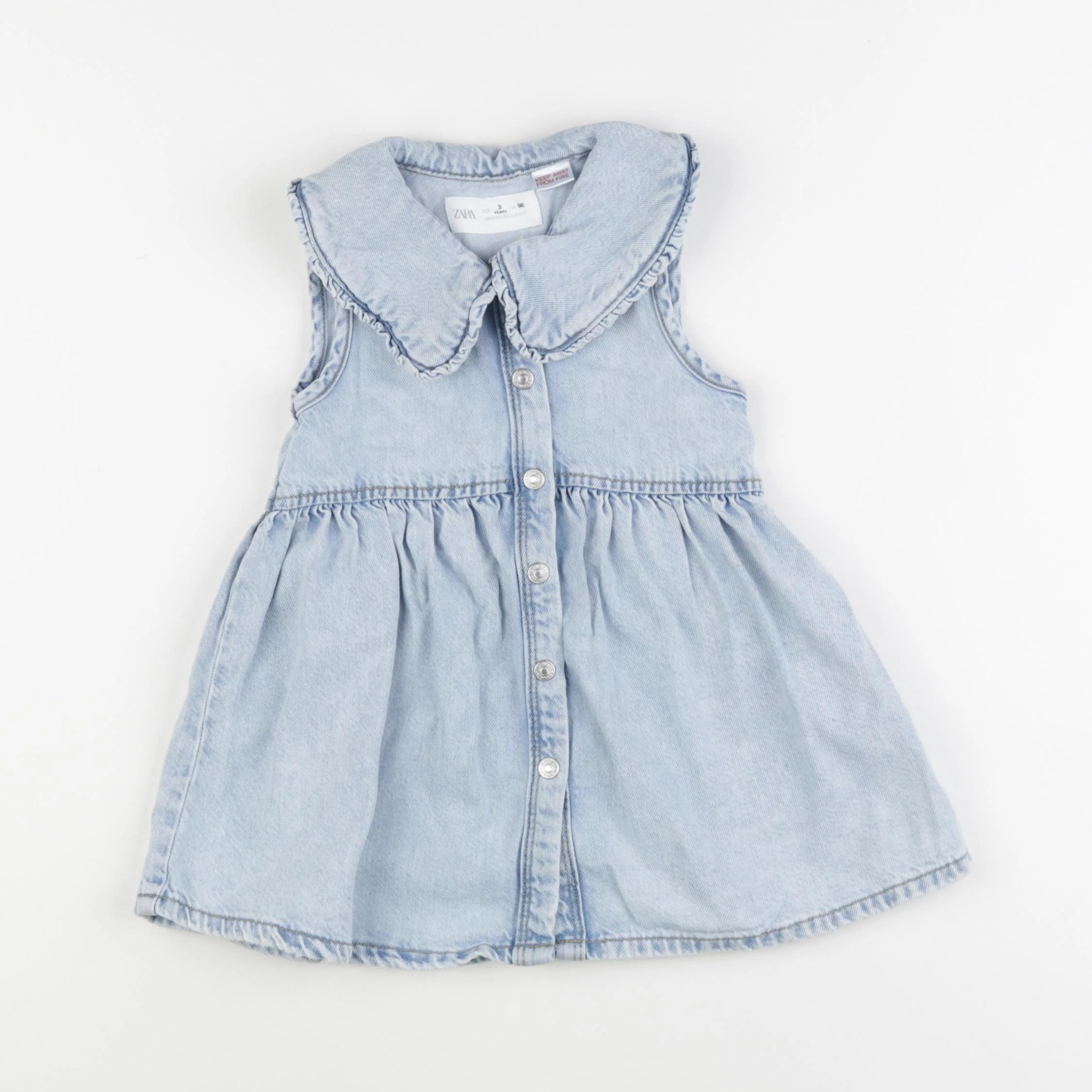 Zara - robe bleu - 3 ans