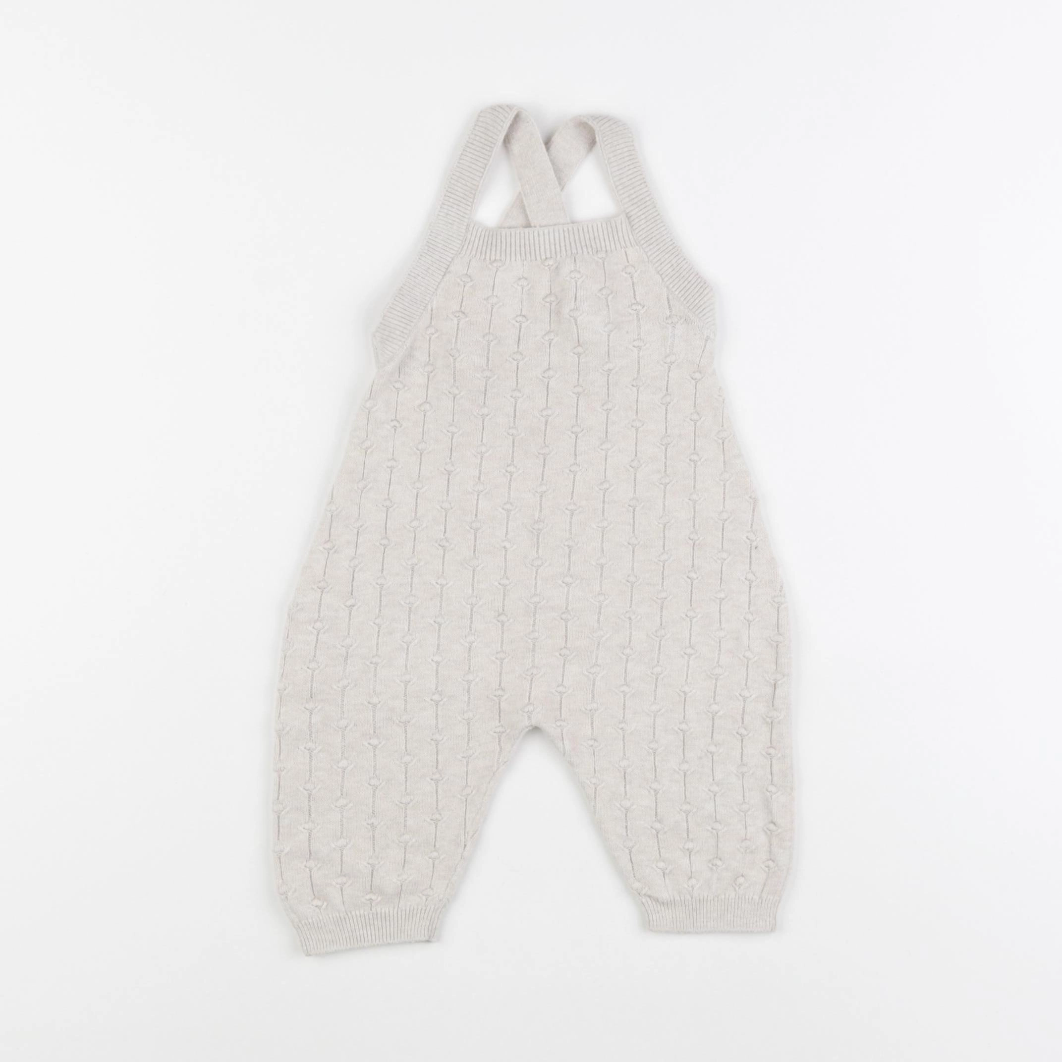 H&M - salopette beige - 0 mois